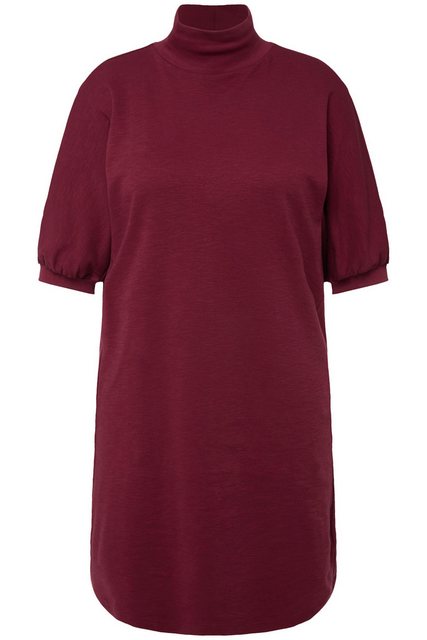 Ulla Popken Longshirt Longshirt Eggshape Rollkragen Halbarm Biobaumwolle günstig online kaufen