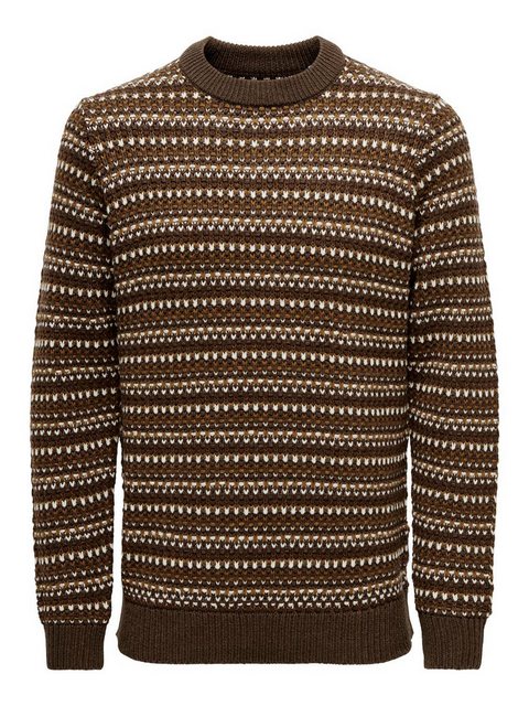 ONLY & SONS Strickpullover Strickpullover Regular Fit Rundhals langarm 8174 günstig online kaufen