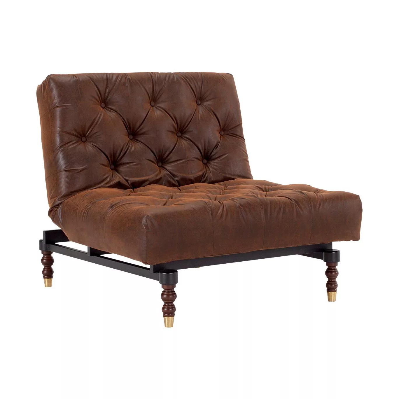 Innovation - Oldschool Retro Sessel - vintage-braun/Kunstleder 461 Brown Vi günstig online kaufen