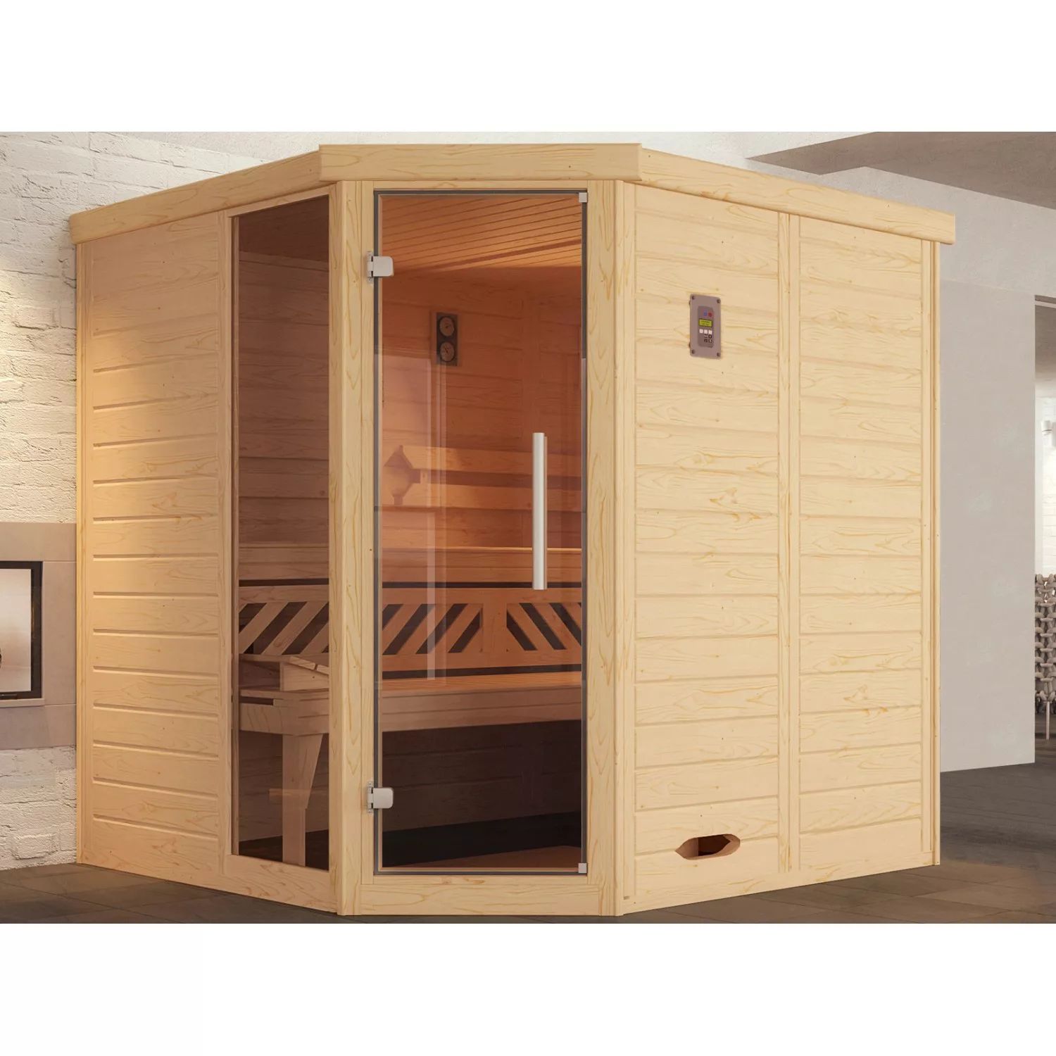 weka Sauna »Kemi«, (Set), 7,5 kW-Ofen mit digitaler Steuerung günstig online kaufen