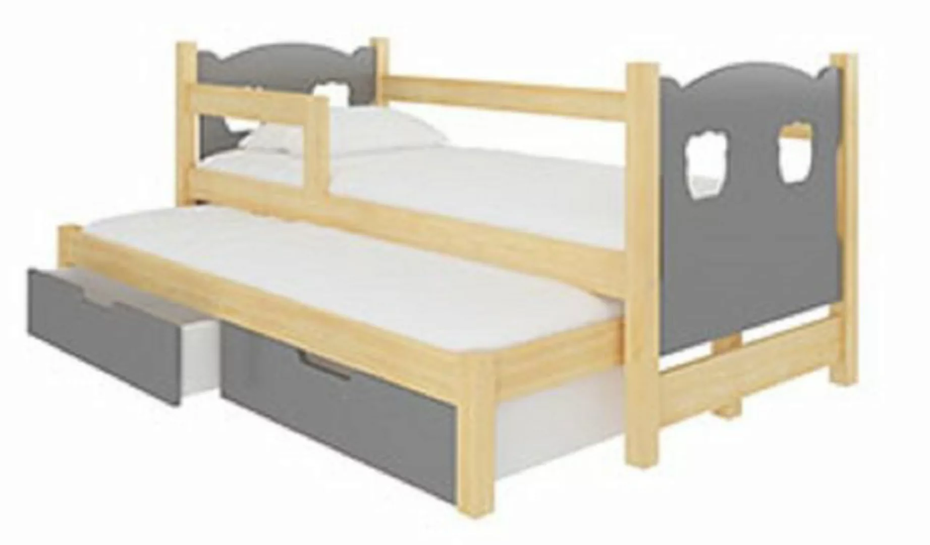 Feldmann-Wohnen Kinderbett CAMPOS (mit 2 Schlafgelegenheiten), Farbe wählba günstig online kaufen
