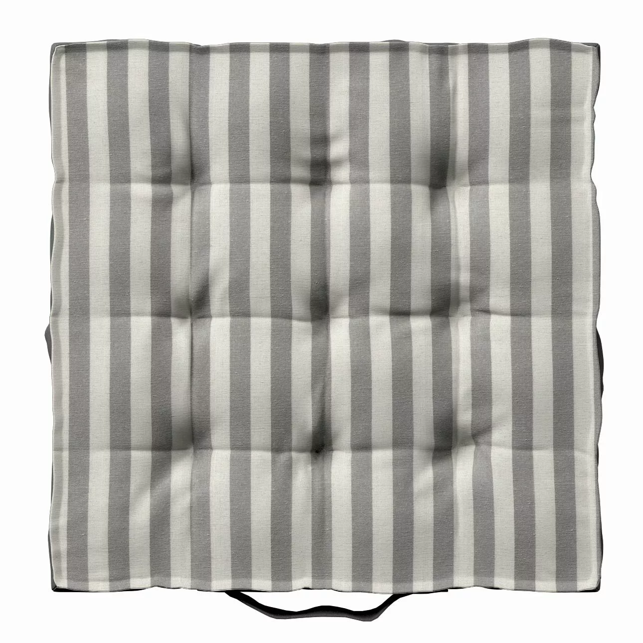 Sitzkissen Jacob mit Handgriff, grau-ecru , 40 x 40 x 6 cm, Quadro (136-12) günstig online kaufen
