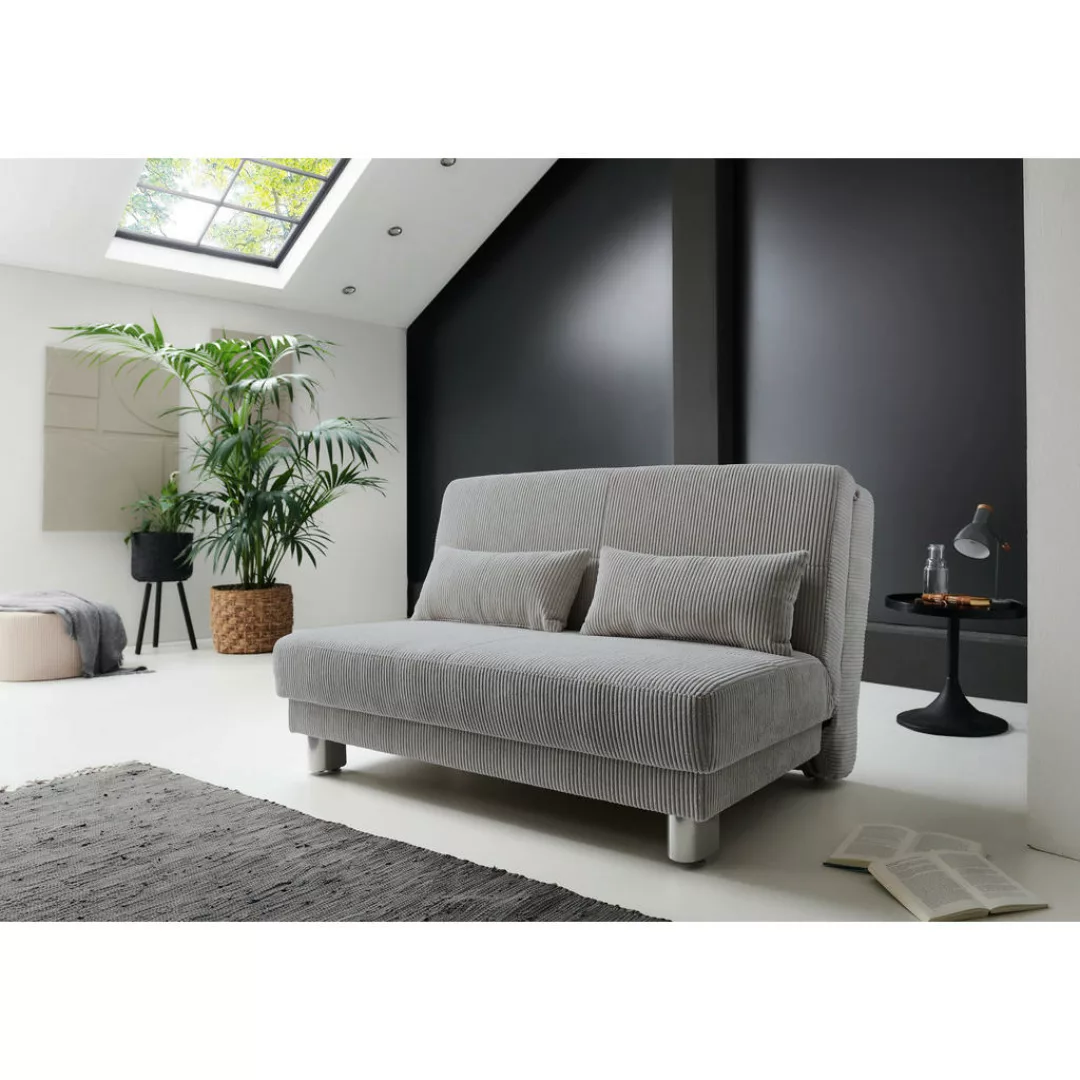 Schlafsofa Lozan schwarz B/H/T/L: ca. 230x49x86x84 cm günstig online kaufen