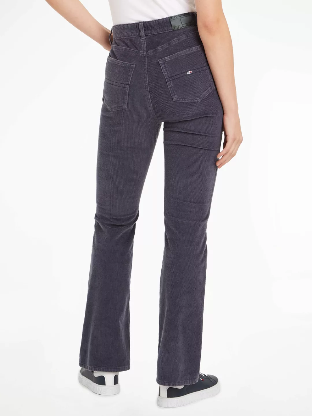 Tommy Jeans Schlaghose TJW SYLVIA HR FLARE WASHED CORD in dem Trendmaterial günstig online kaufen