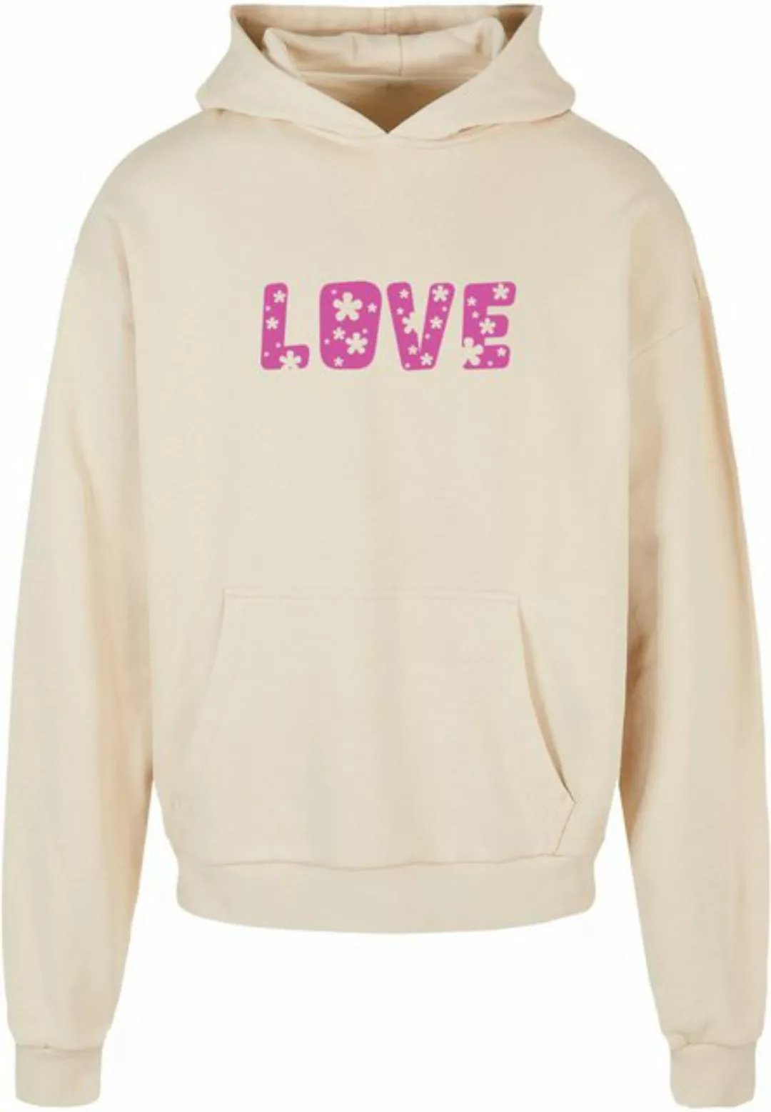 Merchcode Kapuzensweatshirt Merchcode Herren Valentines Day - Flowers Love günstig online kaufen