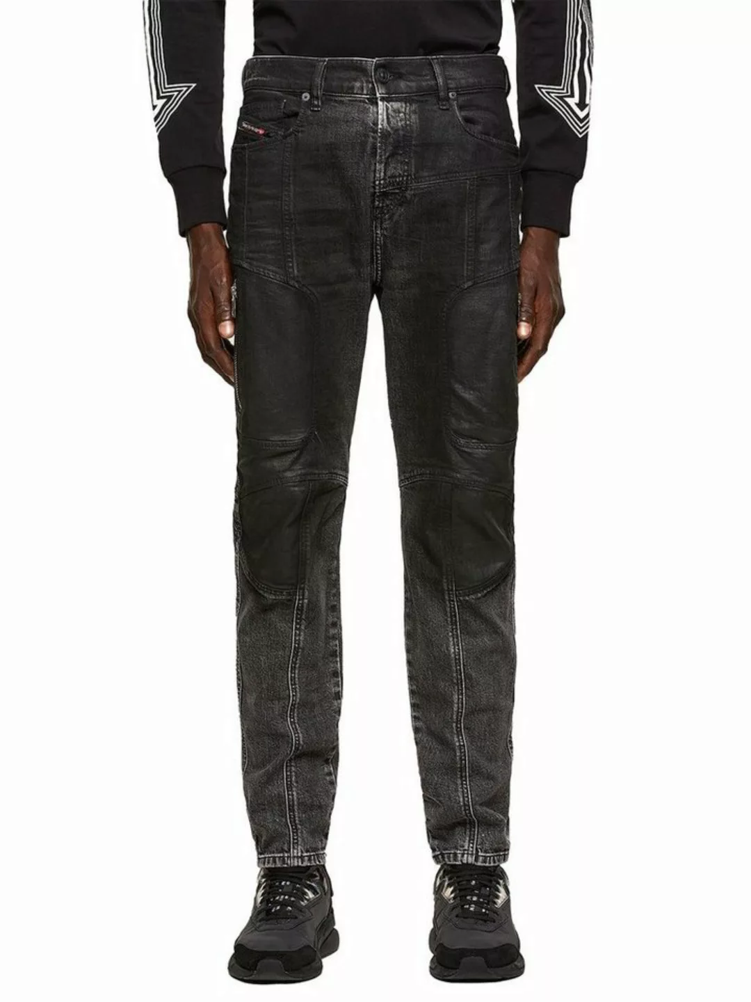 Diesel Tapered-fit-Jeans Regular Stretch Hose - D-Vider 009QZ - W32 L32 günstig online kaufen