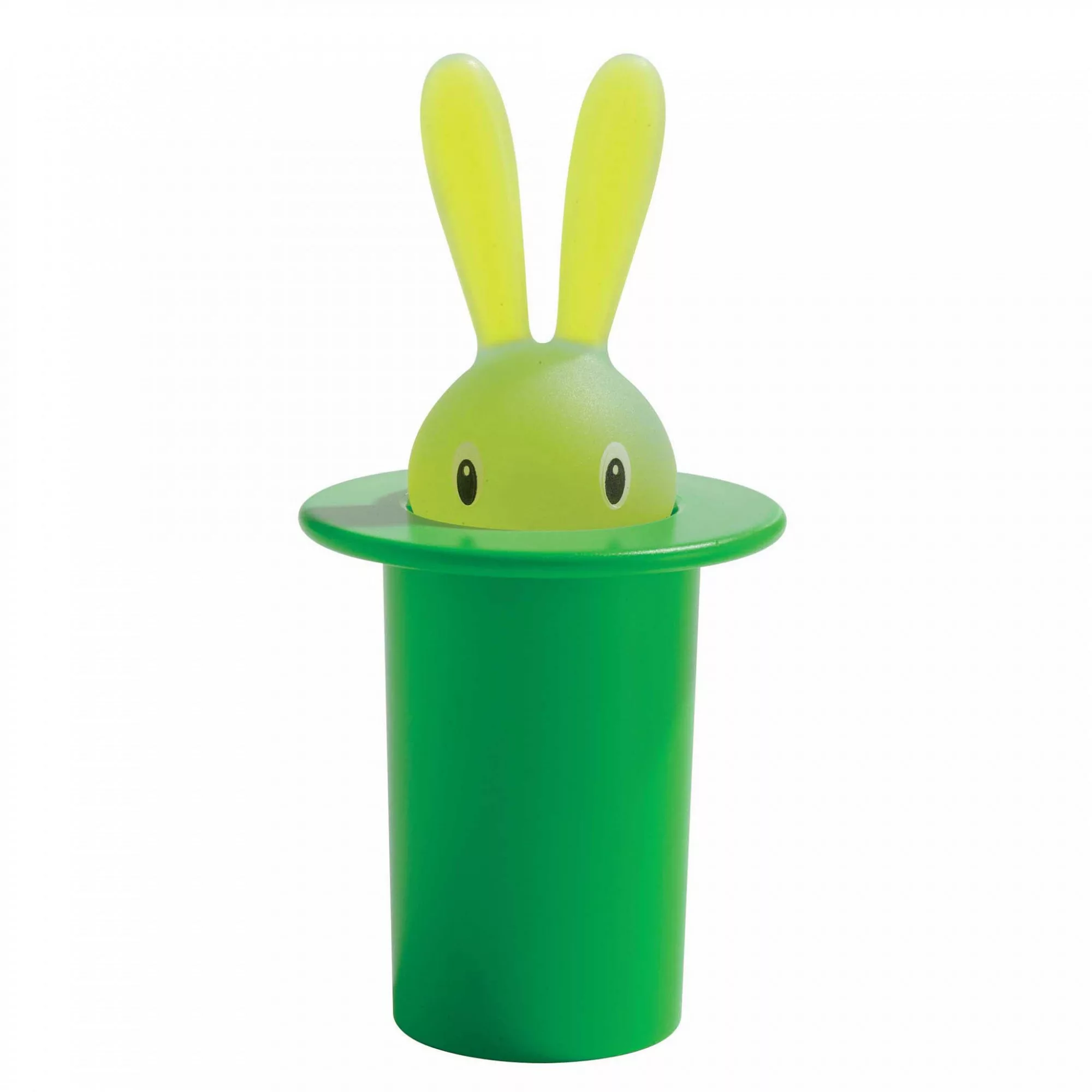 Alessi - Magic Bunny Zahnstocherbehälter - grün/H 14cm / Ø 7,5cm günstig online kaufen