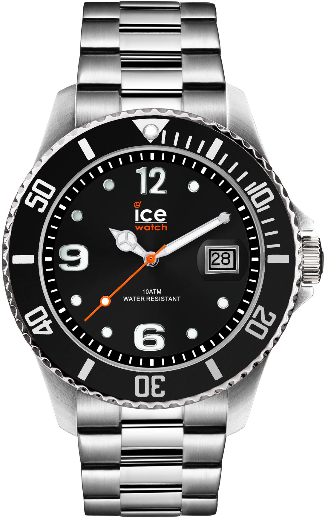 Ice Watch Ice steel - Black silver - M 016032 Armbanduhr günstig online kaufen