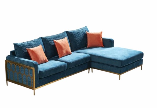 Xlmoebel Ecksofa Luxus Möbel Set für Wohnzimmer mit Ecksofa in L-Form und P günstig online kaufen