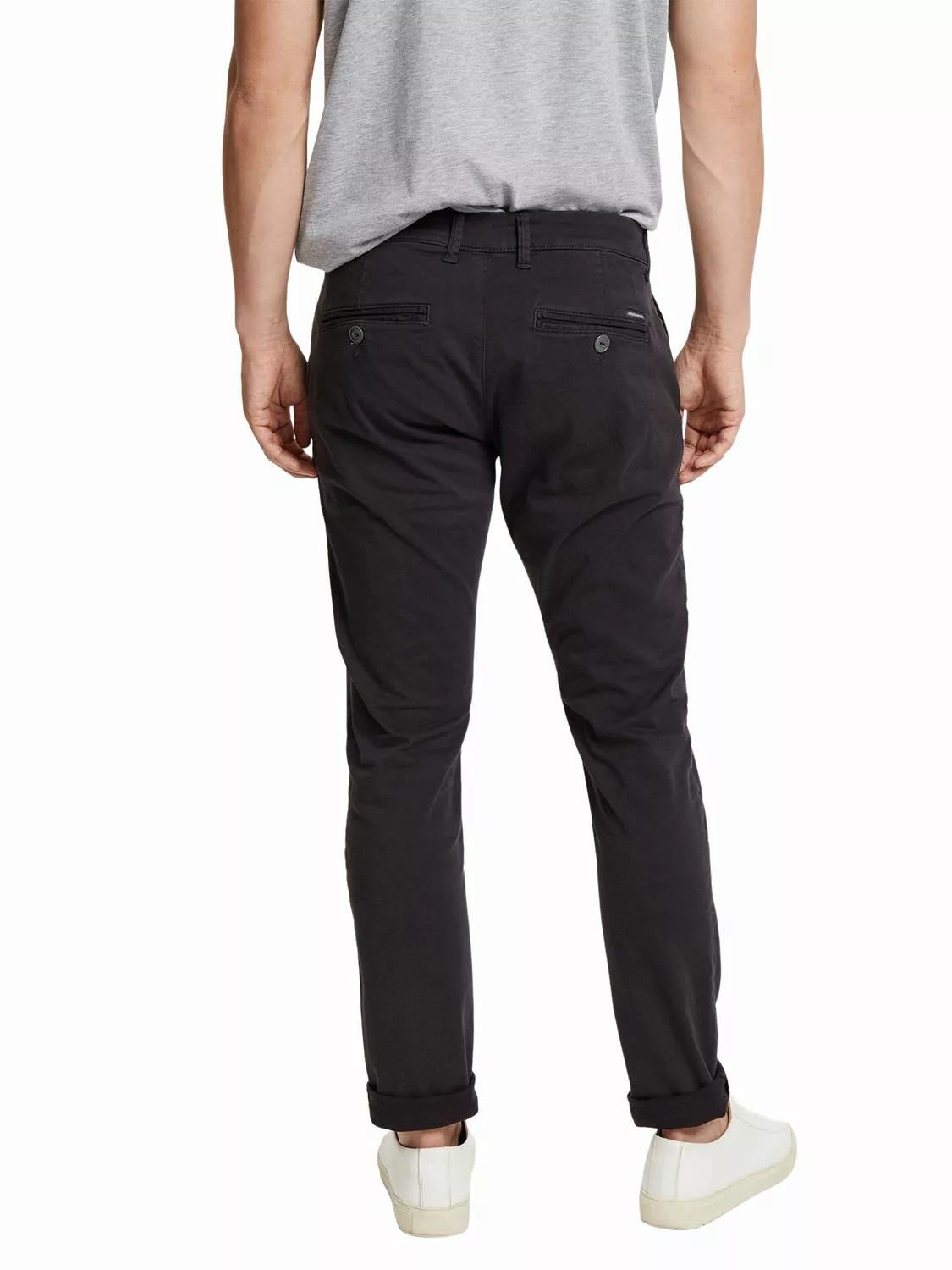 Cross Jeans Herren SLIM TAPERED CHINO Hose Tapered Fit Grau Anthracite günstig online kaufen