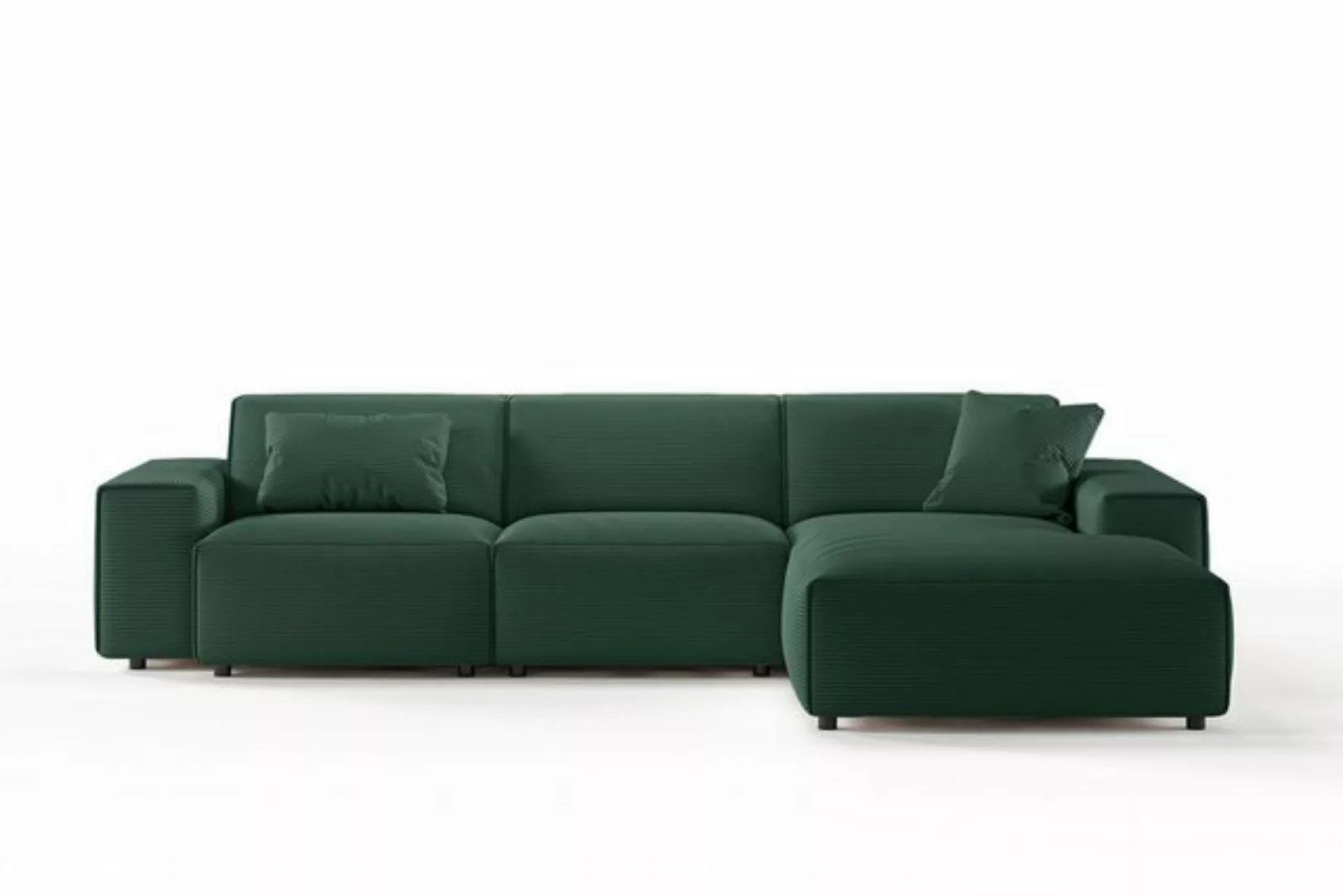 KAWOLA Ecksofa RANI, Couch L-Form rechts od. links, Cord verschiedene Farbe günstig online kaufen