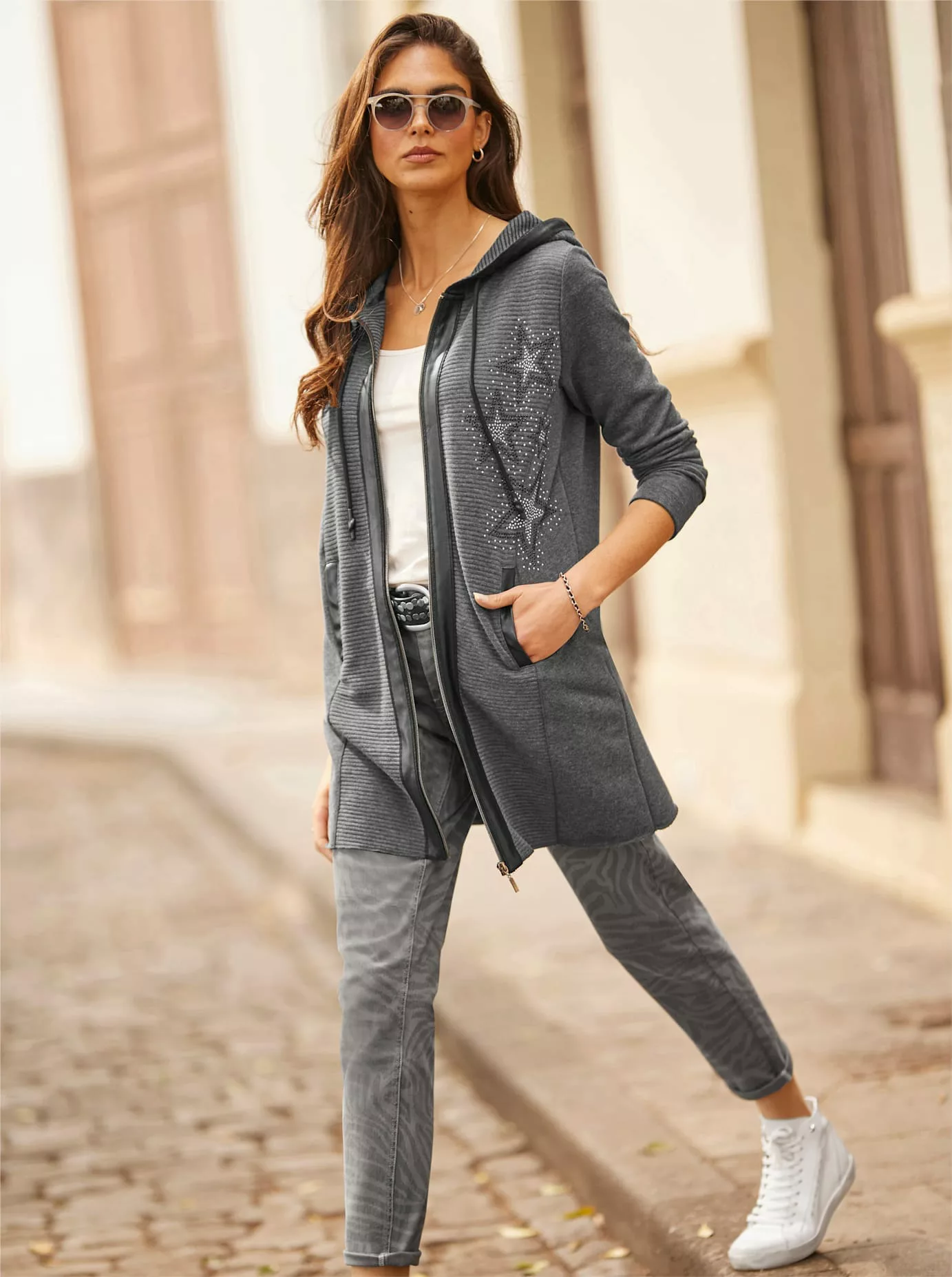 heine Shirtjacke "Sweatshirtjacke", (1 tlg.) günstig online kaufen