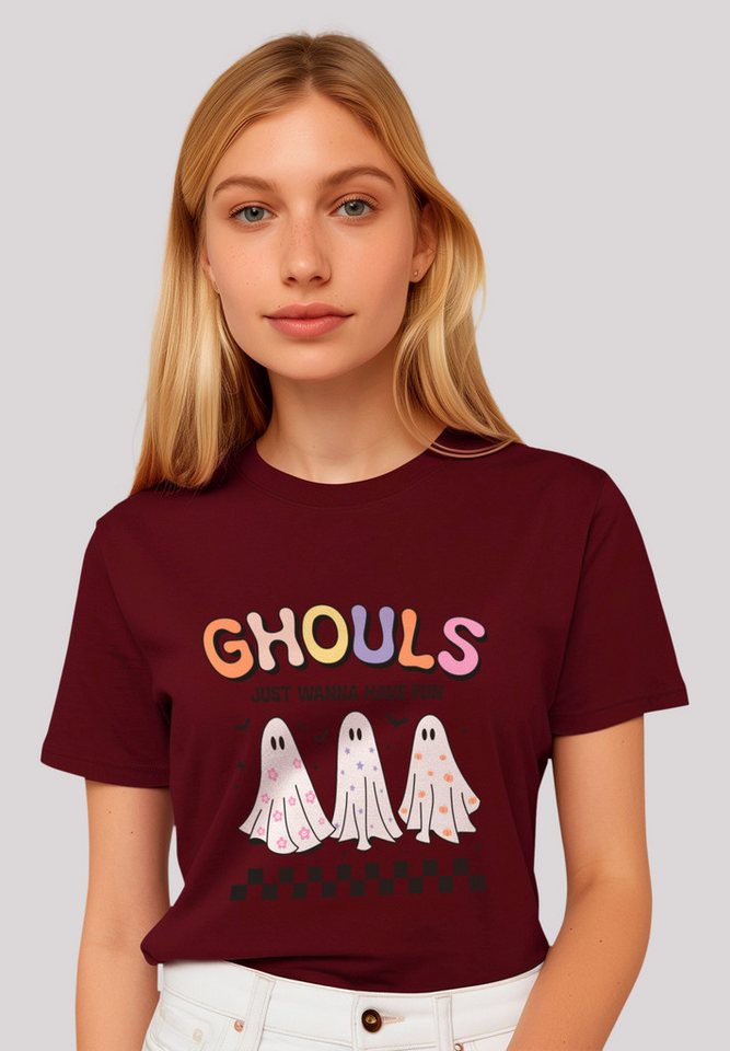 F4NT4STIC T-Shirt "Retro Halloween Ghouls just wanna have fun", Premium Qua günstig online kaufen