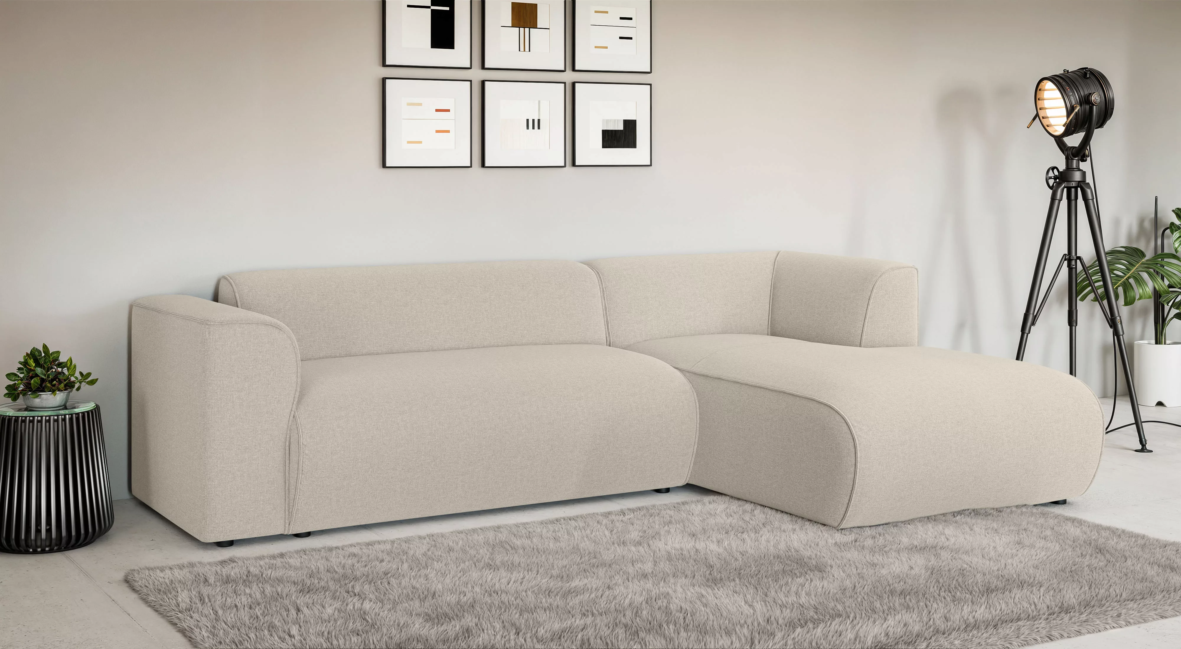 INOSIGN Ecksofa »MERID L-Form (257 cm), zeitlos & stilvolles Design,«, Aufw günstig online kaufen