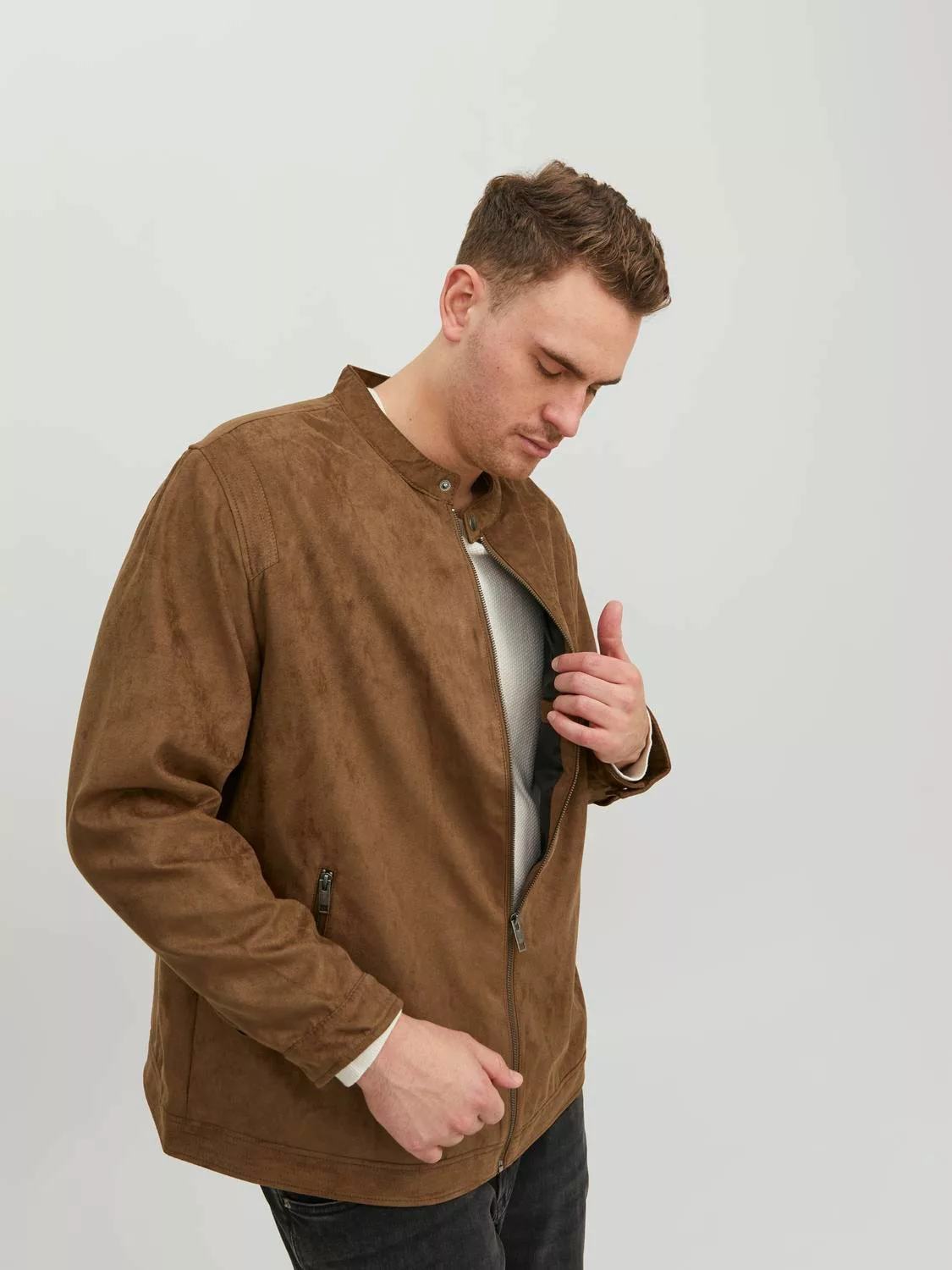 Jack & Jones PlusSize Bikerjacke JJEROCKY CLEAN JACKET NOOS PLS günstig online kaufen