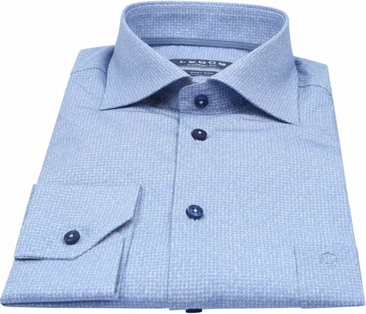 Ledub Shirt Druck Blau - Größe 43 günstig online kaufen
