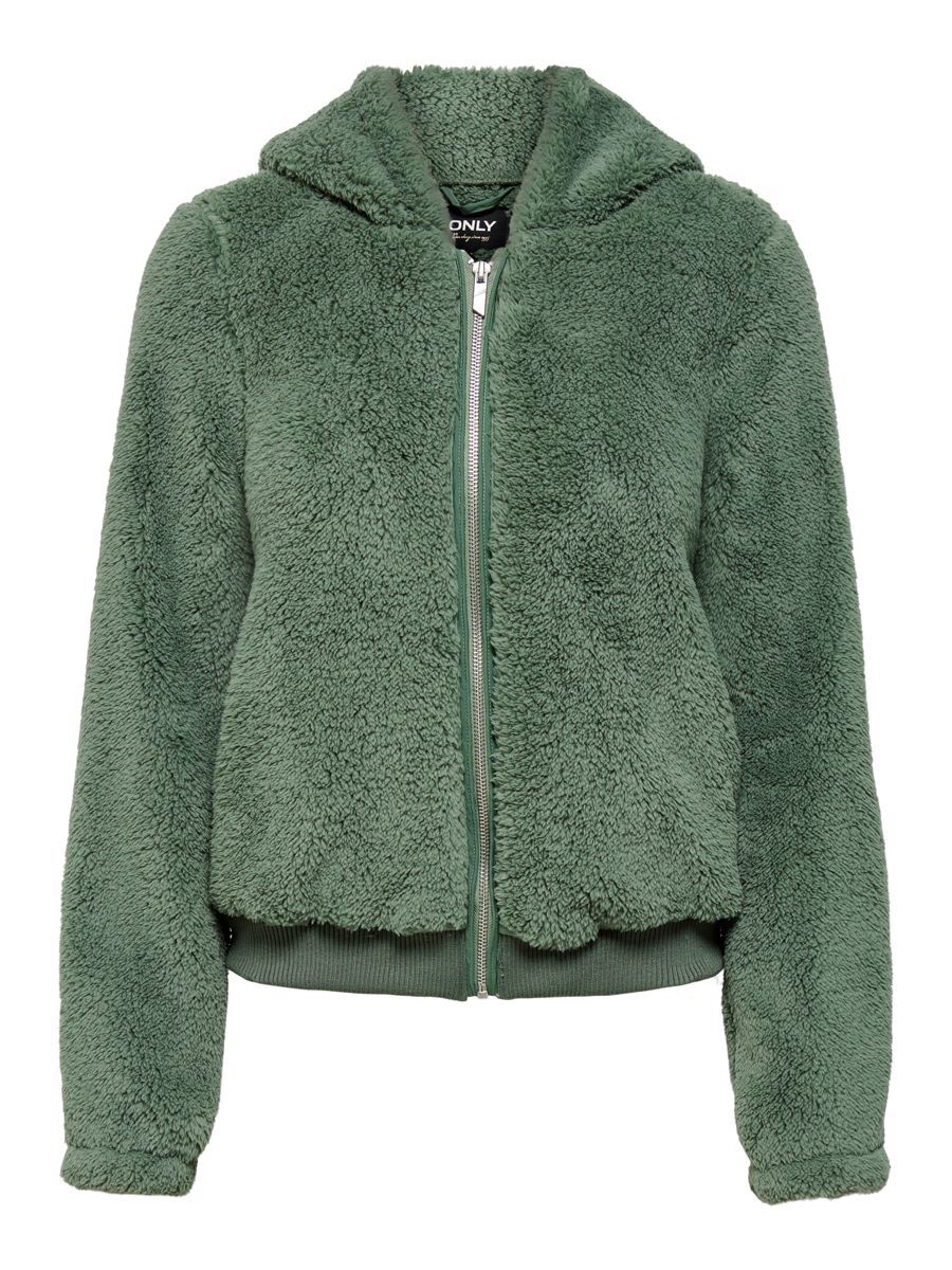 ONLY Sherpa Jacke Damen Grün günstig online kaufen