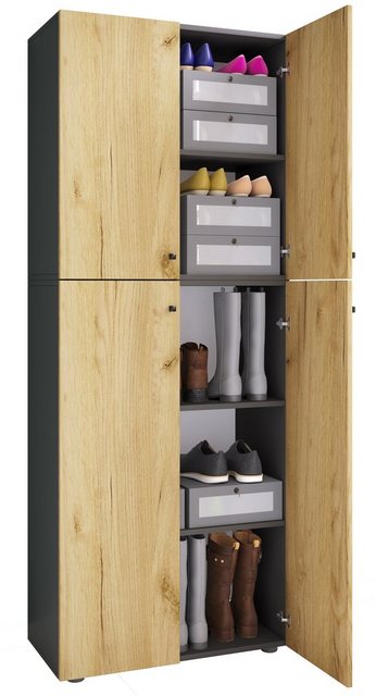 VCM Kleiderschrank Kleiderschrank Jugendschrank Lona Drehtüren (1-St) günstig online kaufen