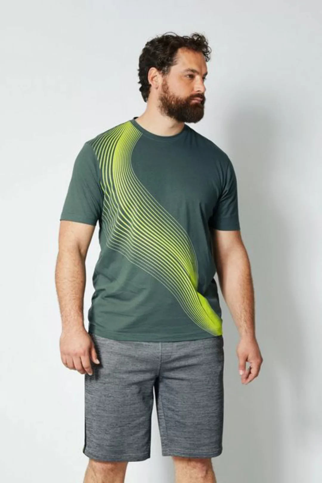 Boston Park T-Shirt T-Shirt mit kontrastfarbenem Print günstig online kaufen