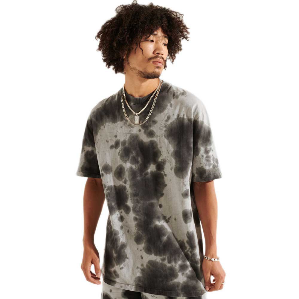 Superdry Code Tie Dye T-shirt S-M Grey/Black günstig online kaufen