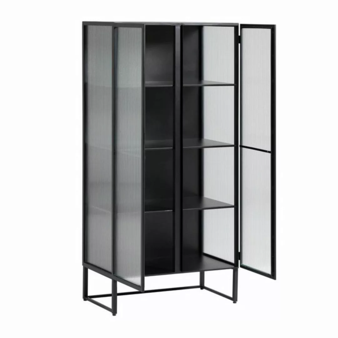 Natur24 Vitrine Vitrine Trixie 70 x 41 x 143 cm Stahl Kommode Schrank Wohnz günstig online kaufen