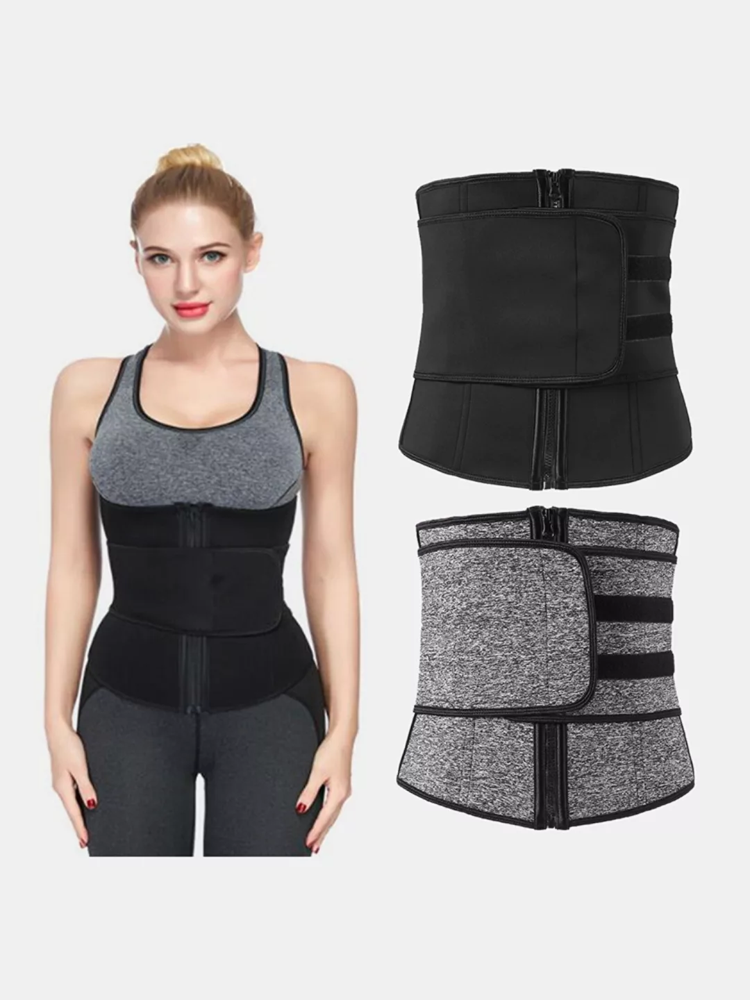 Neopren Sauna Waist Trainer Schweißgürtel Compression Trimmer Workout Fitne günstig online kaufen