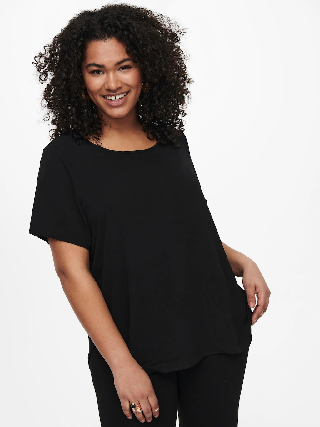 ONLY CARMAKOMA Shirtbluse "CARVICA SS TOP WVN NOOS" günstig online kaufen