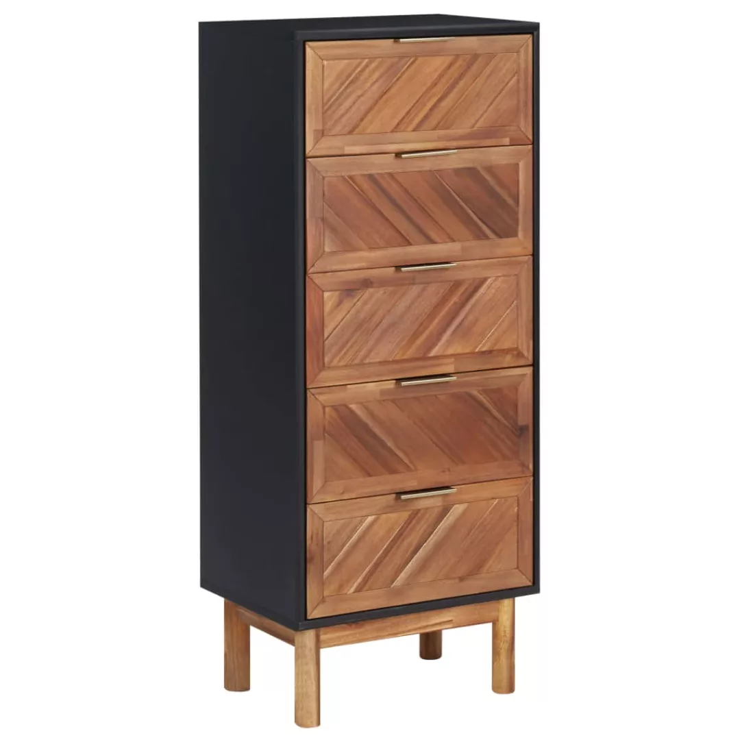 Sideboard 45x32x115 Cm Akazie Massivholz Und Mdf günstig online kaufen