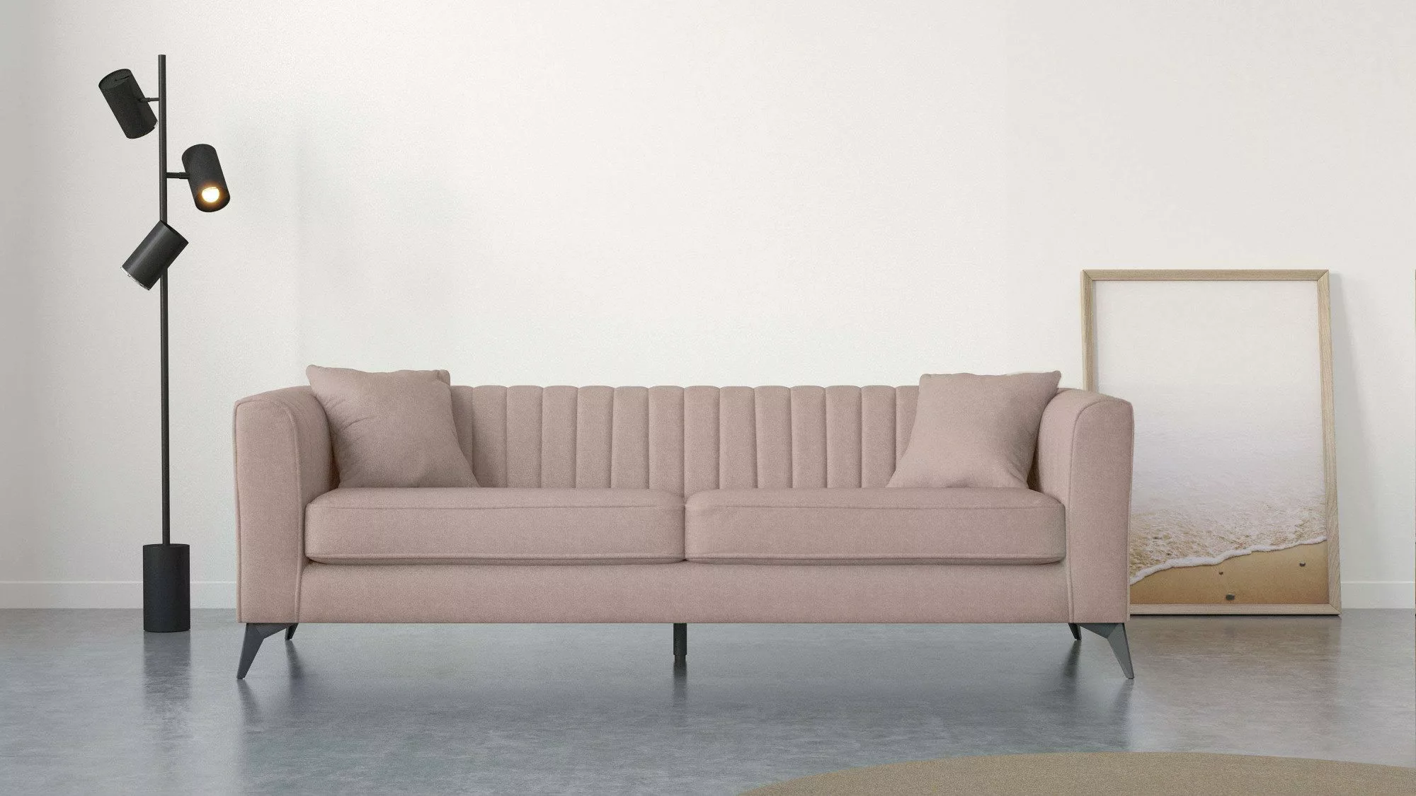 Places of Style 4-Sitzer "MATTHEW elegantes Designsofa, Maße B/T/H: 231/86/ günstig online kaufen