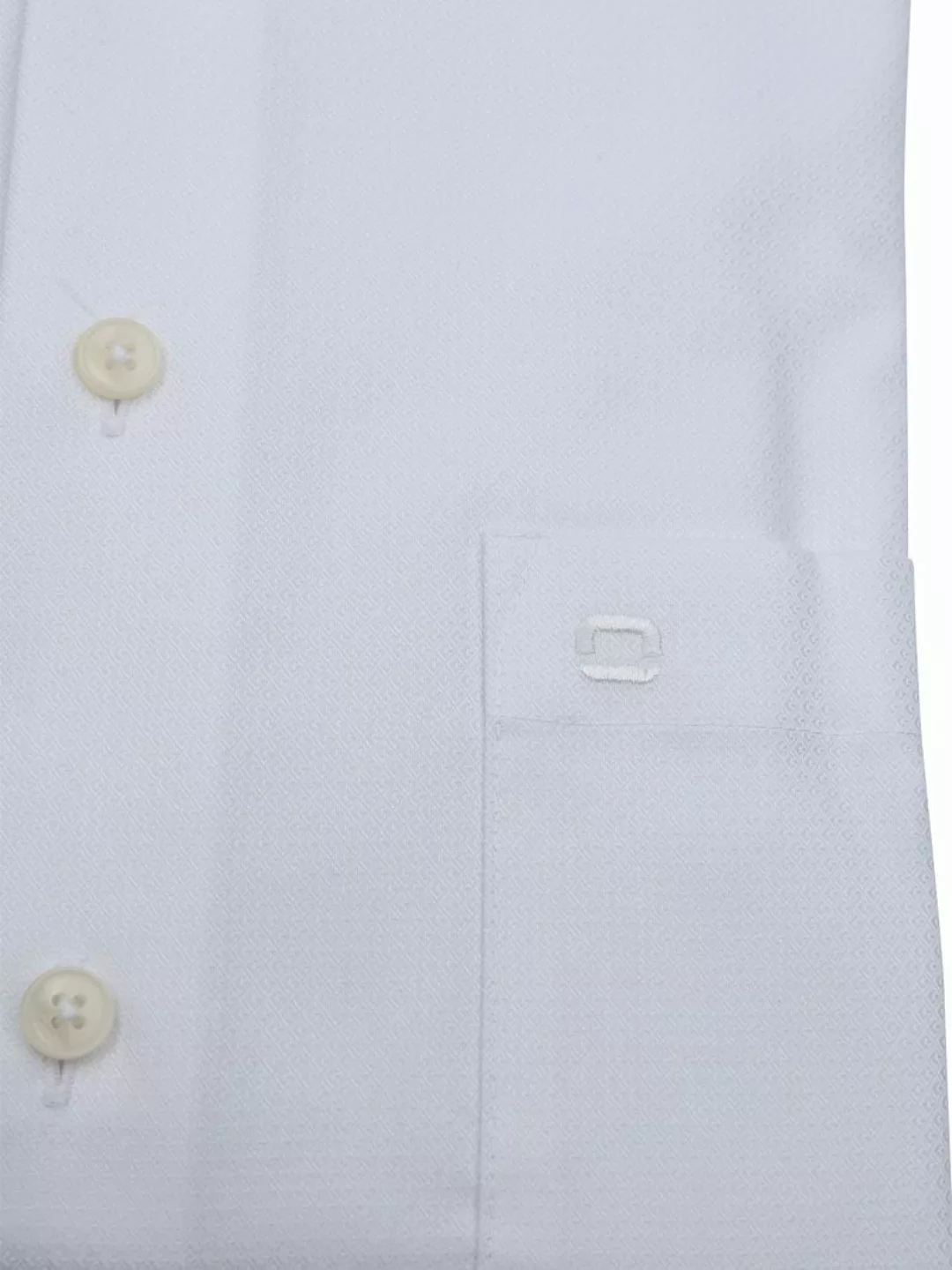 OLYMP Luxor Hemd Diamond Structure Weiß - Größe 46 günstig online kaufen