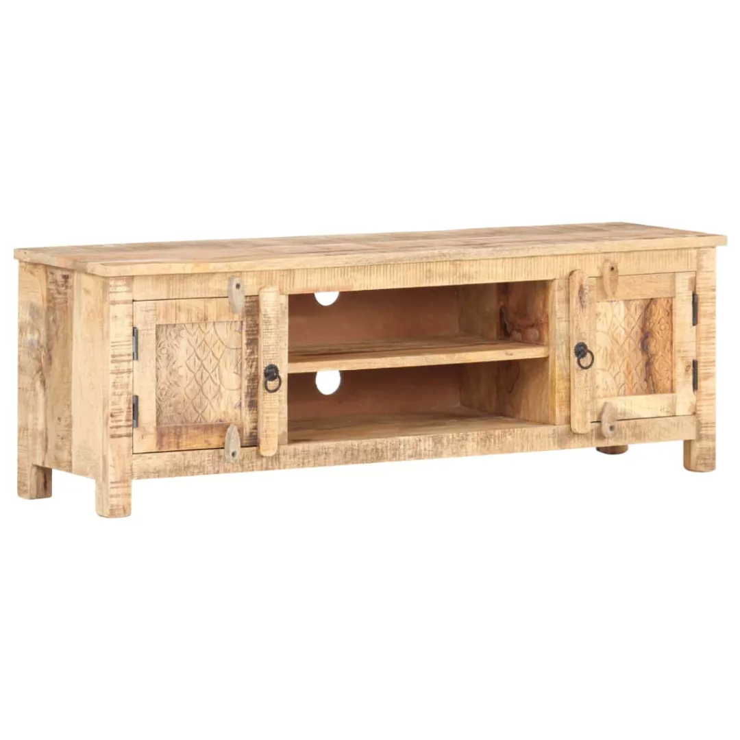 Tv-schrank 120x30x40 Cm Raues Mangoholz günstig online kaufen