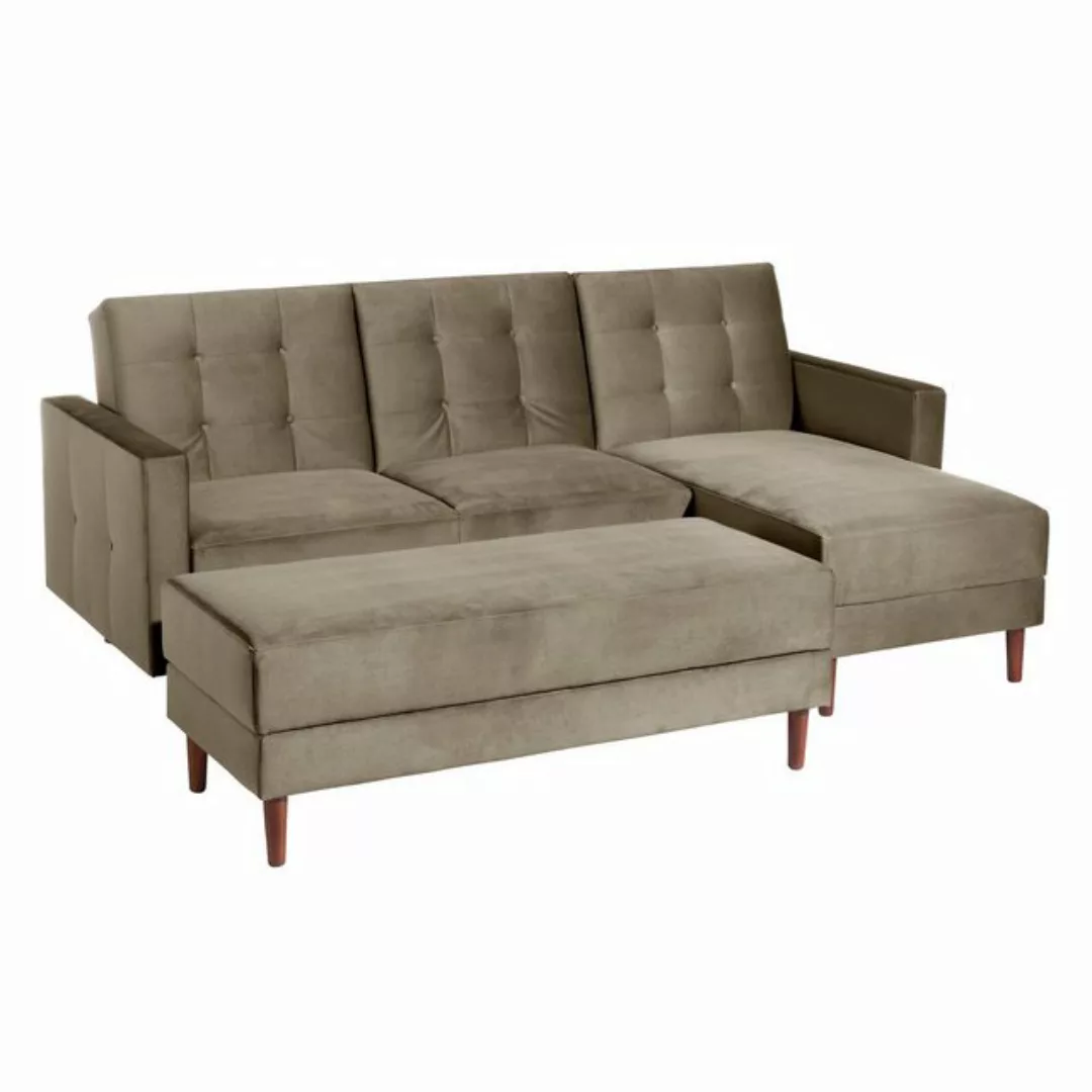 Max Winzer® Sofa Easy Relax, Funktionssofa mit Hocker Samt günstig online kaufen