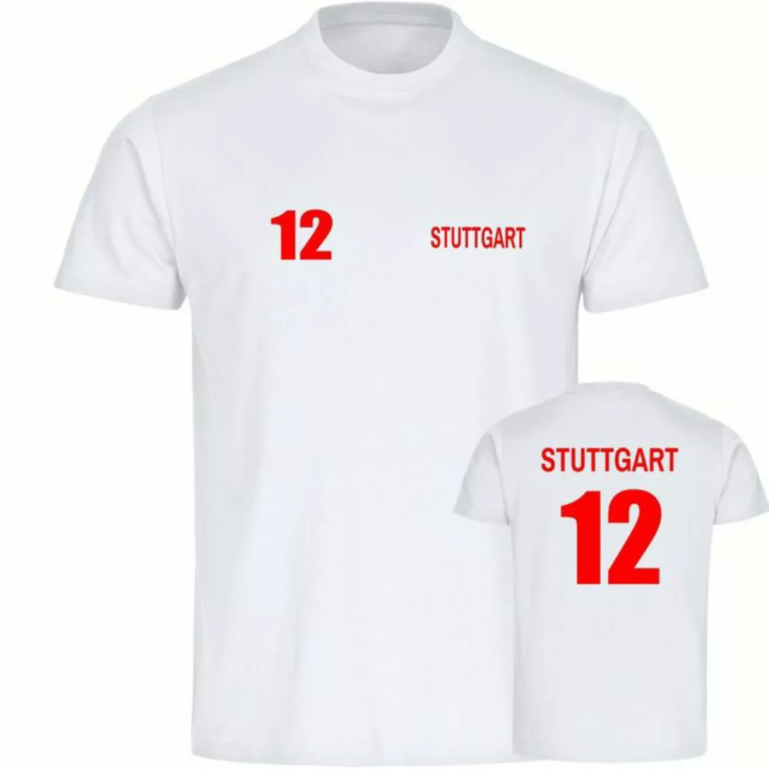 multifanshop T-Shirt Herren Stuttgart - Trikot 12 - Männer günstig online kaufen