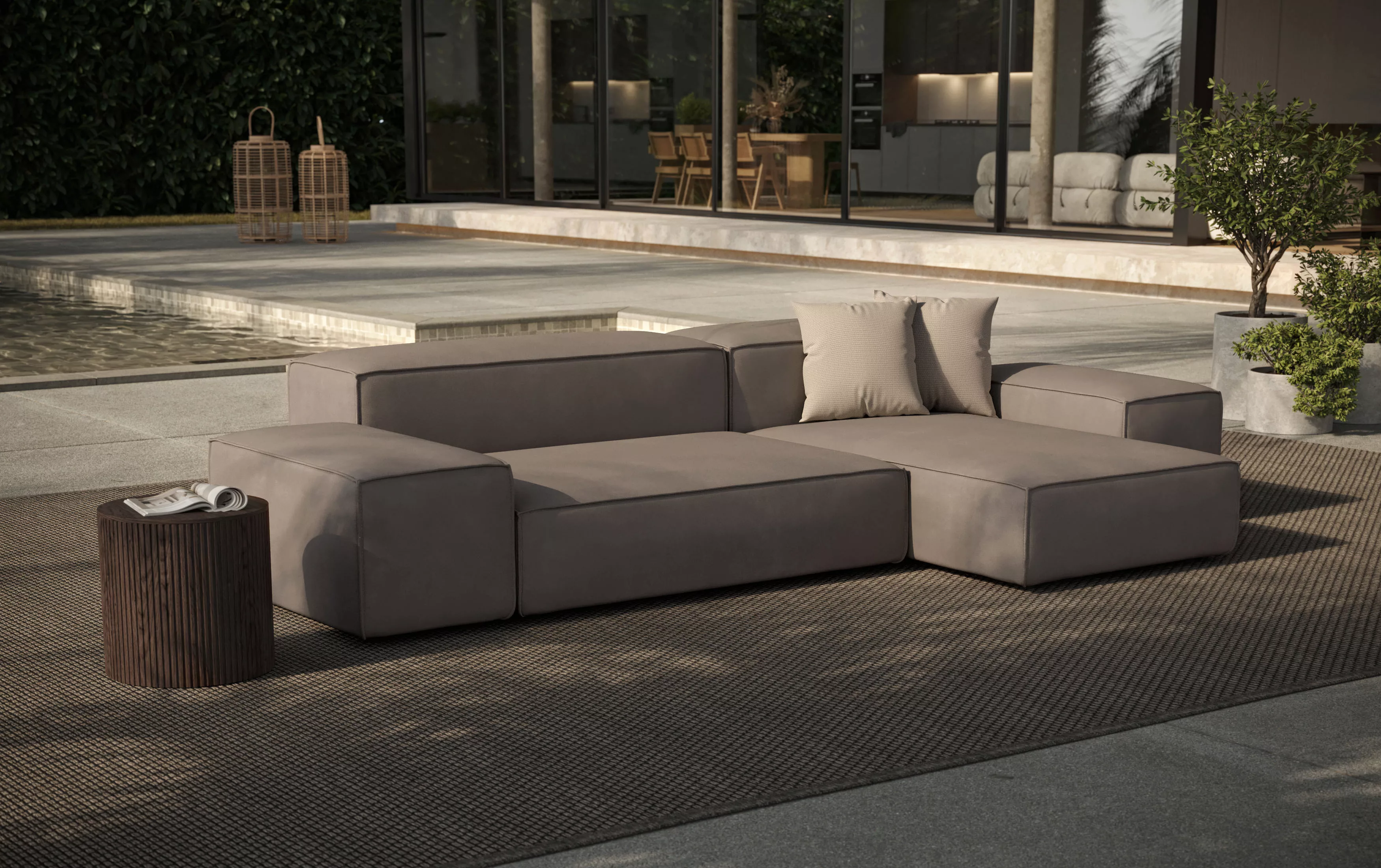 designwerk Ecksofa "Puzzle L-Form, Designsofa für Indoor und Outdoor, beque günstig online kaufen