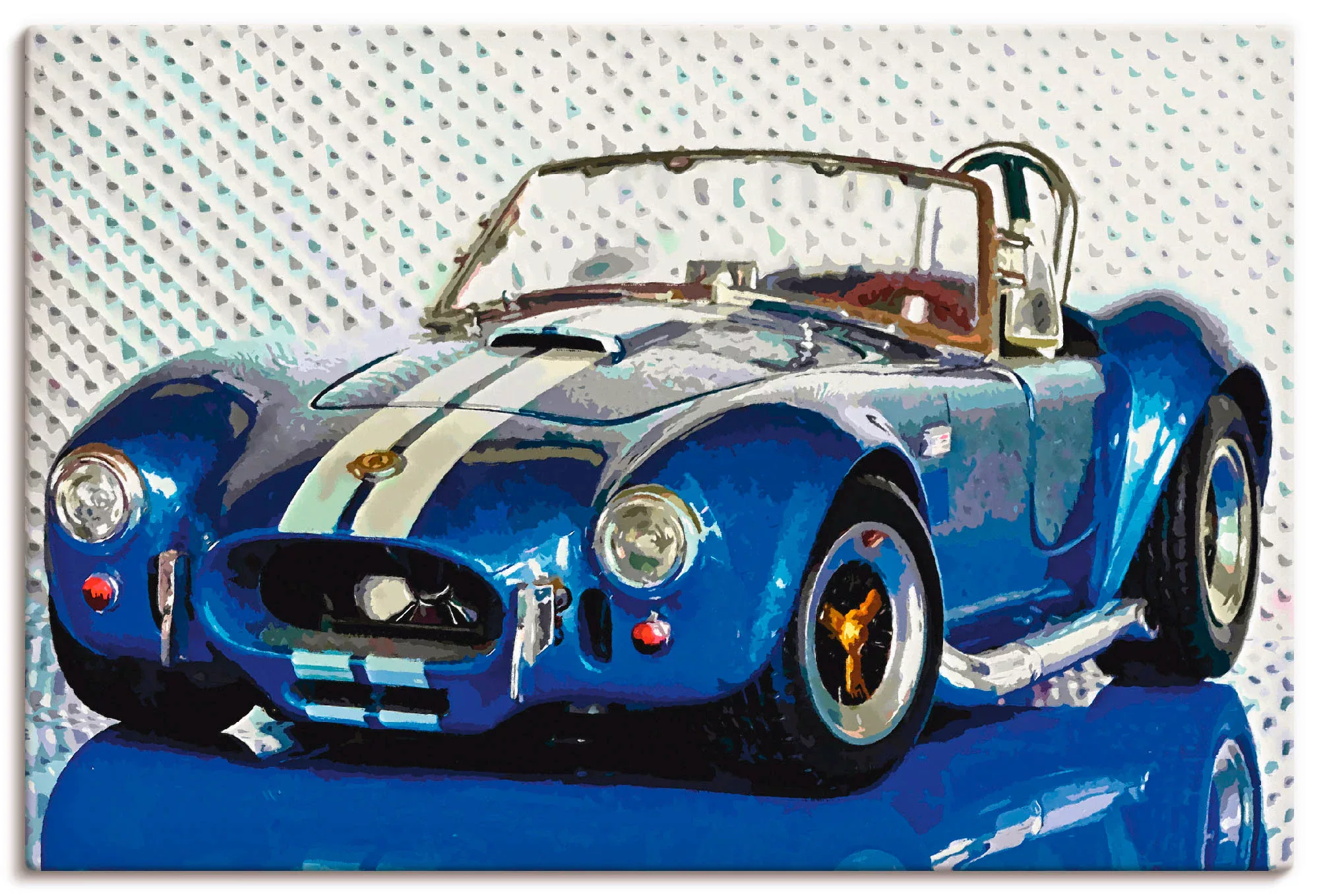 Artland Wandbild "Shelby Cobra blau", Auto, (1 St.), als Leinwandbild, Post günstig online kaufen