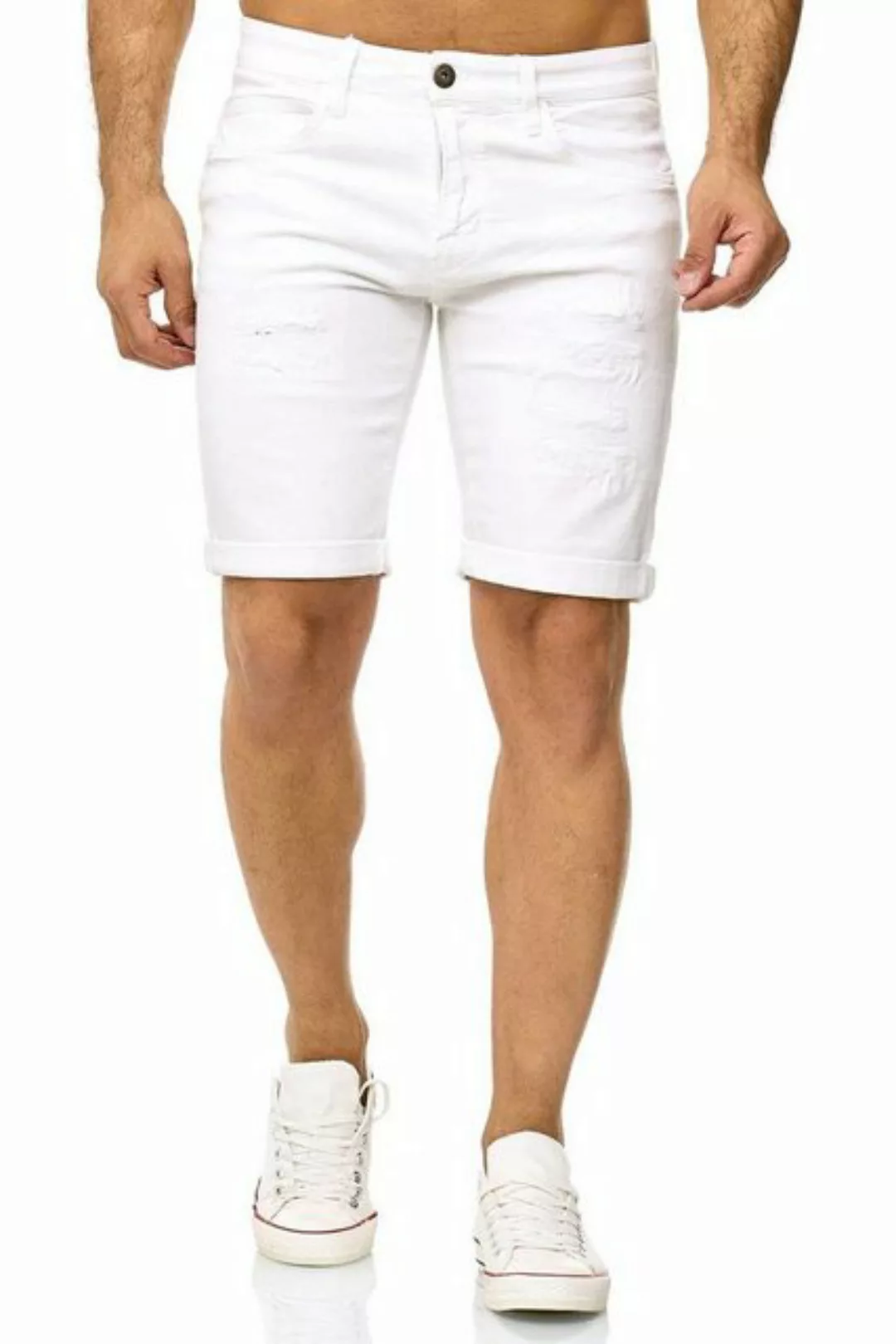 Indicode Shorts KADEN HOLES mit Used-Look & Destroyed Effekt günstig online kaufen