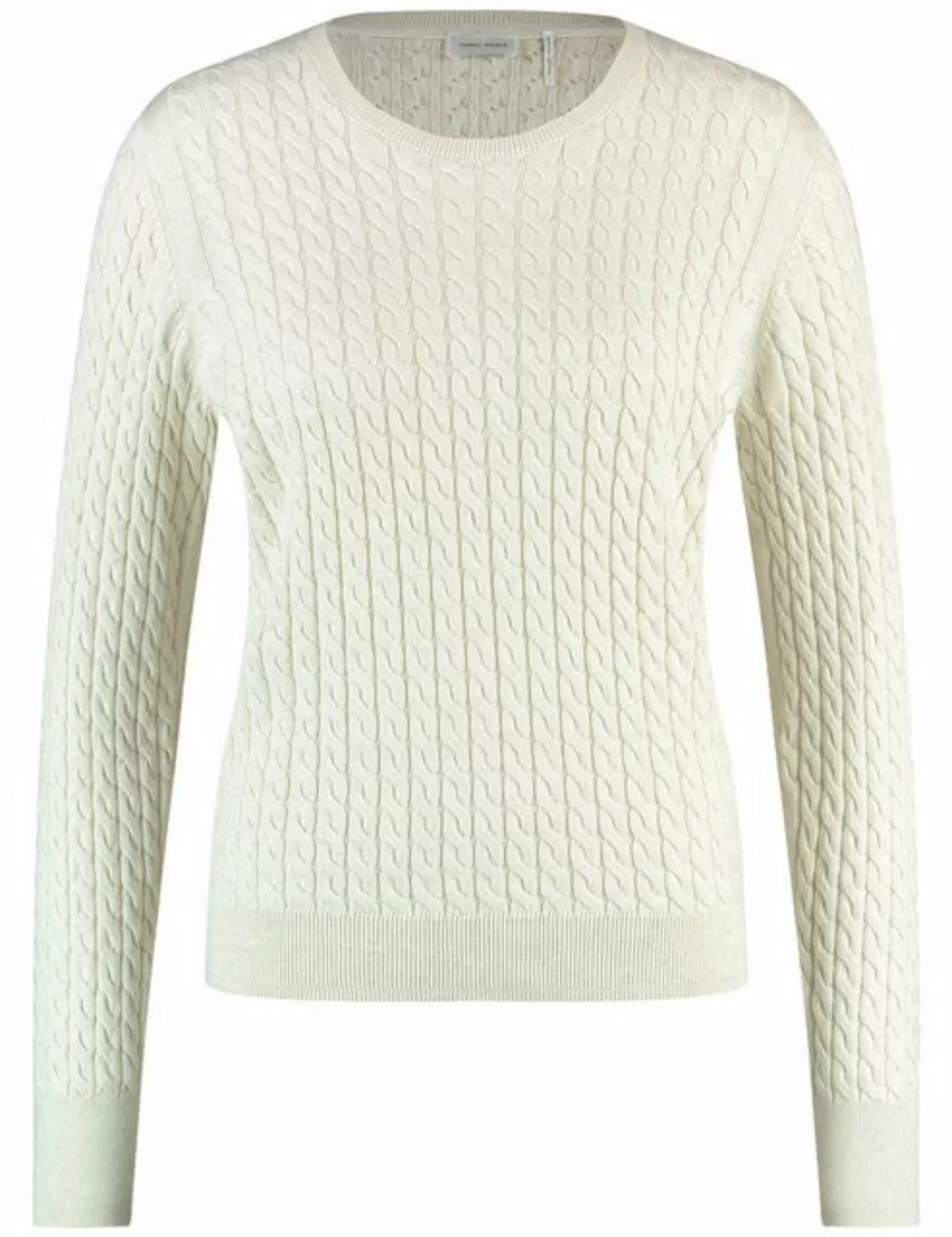 GERRY WEBER Sweatshirt Nachhaltiger Strickpullover mit Zopfmuster günstig online kaufen