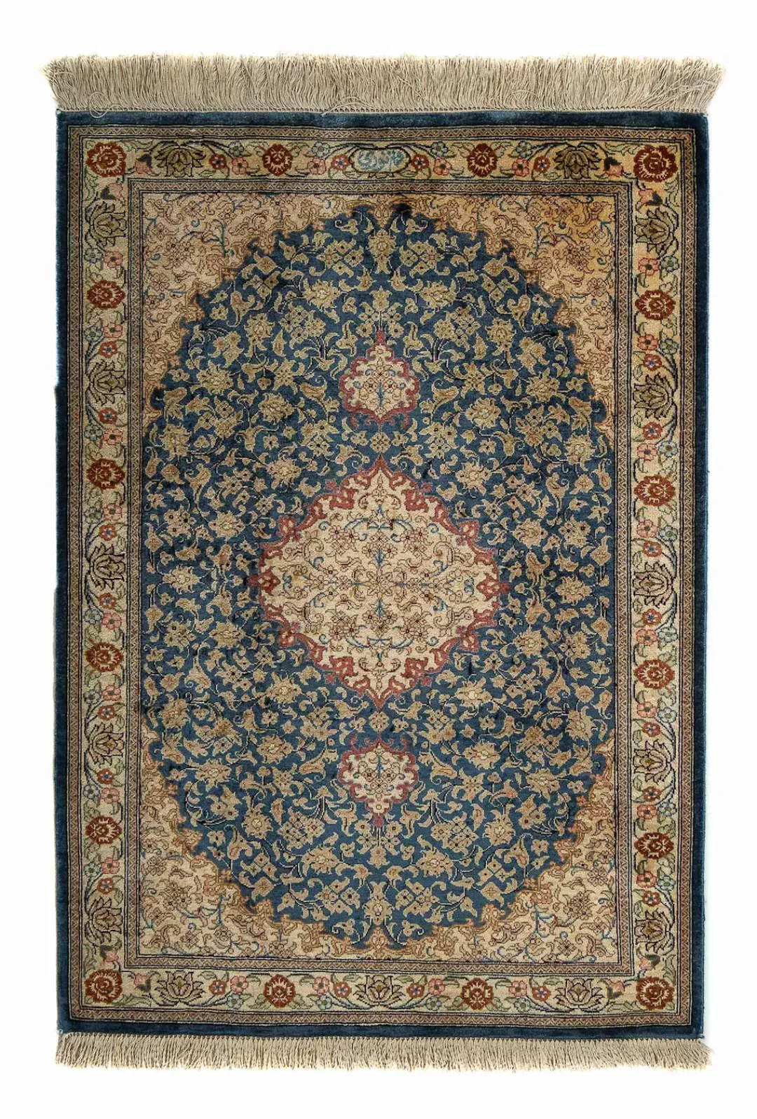 morgenland Orientteppich »Perser - Ghom - 83 x 58 cm - dunkelblau«, rechtec günstig online kaufen