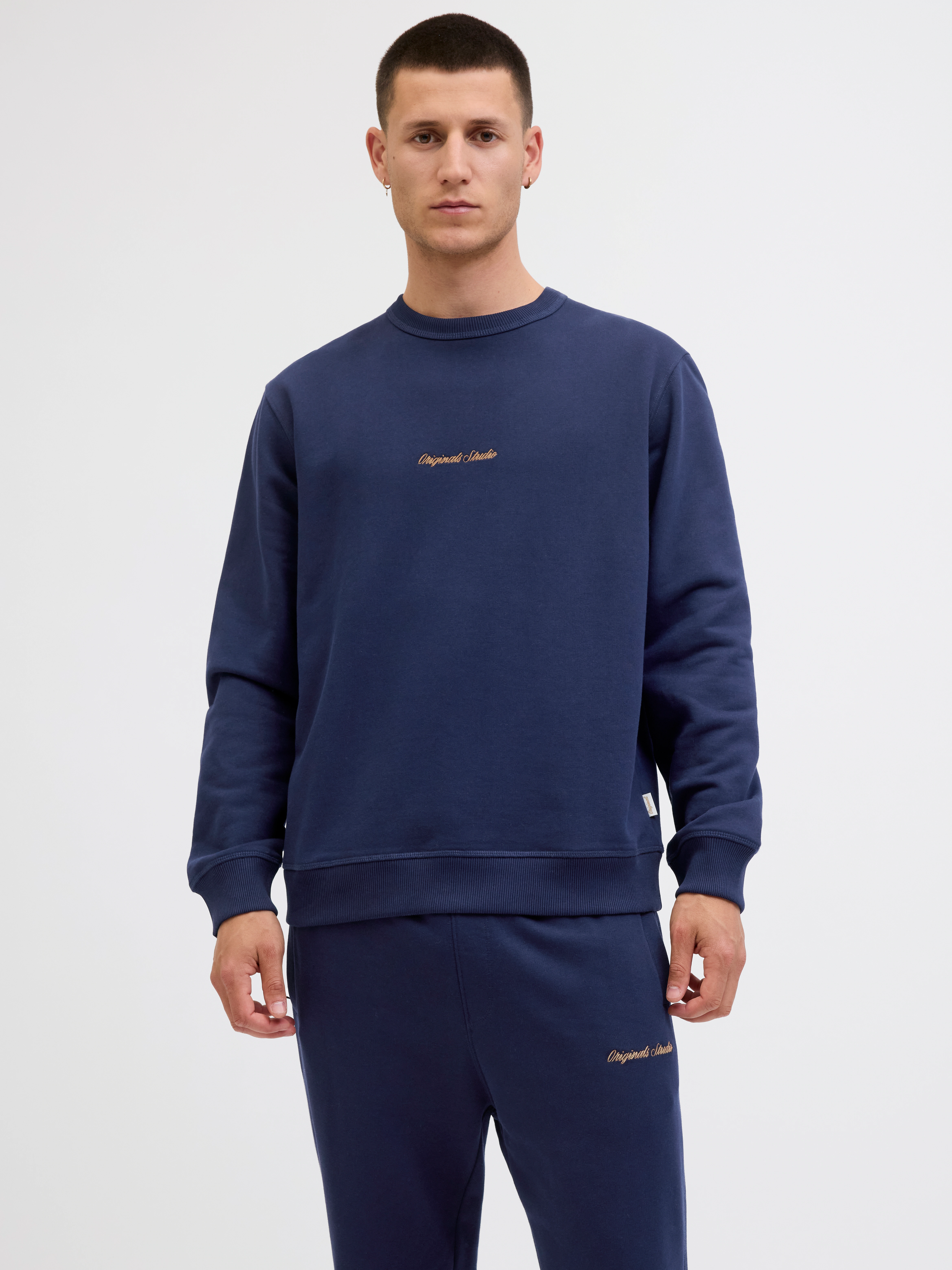Jack & Jones Herren Sweatshirt JORNORREBRO EMB SWEAT CREW - Relaxed Fit günstig online kaufen
