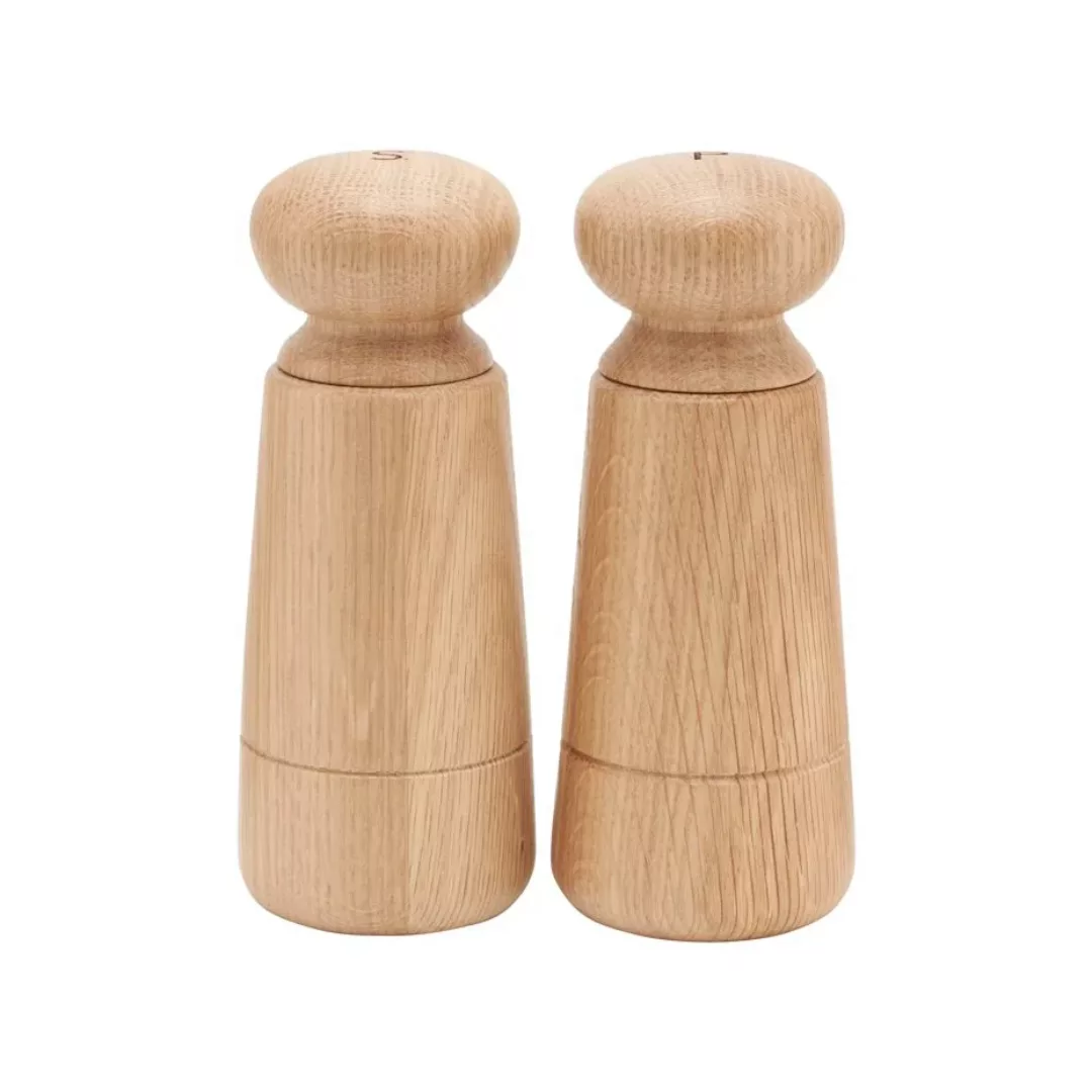 2er Set Gewürzmühle Salz und Pfeffer Wardha aus Holz günstig online kaufen