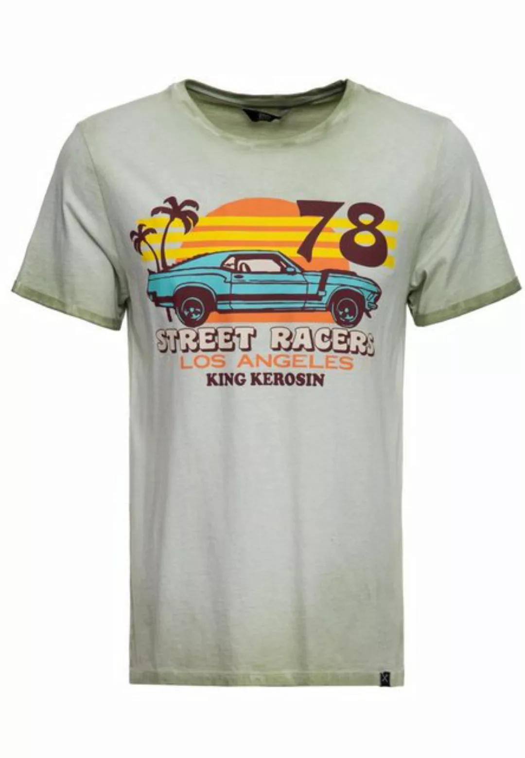 KingKerosin T-Shirt Street Racers L.A. (1-tlg) im 70s Look günstig online kaufen