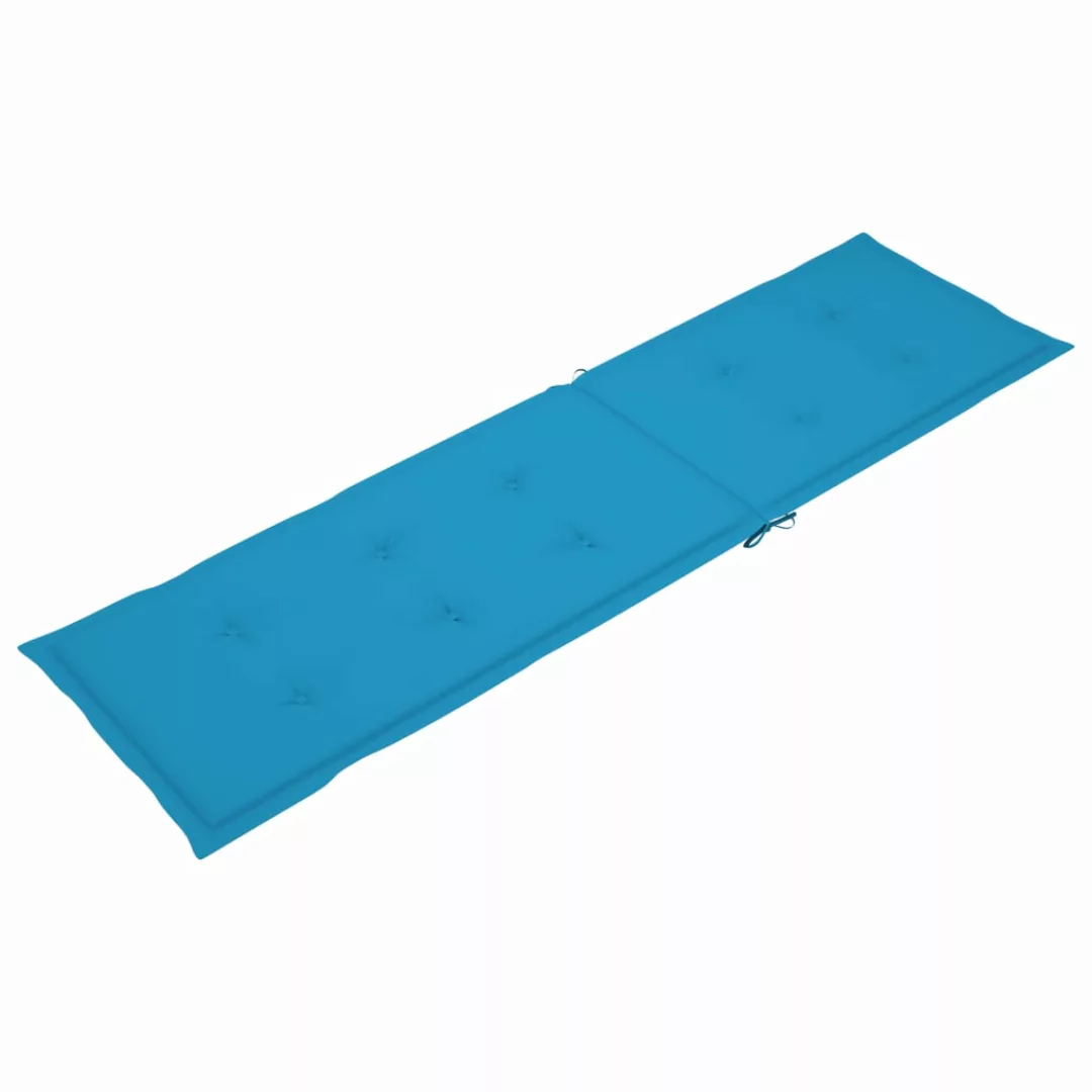 Liegestuhl-auflage Blau (75+105)x50x4 Cm günstig online kaufen