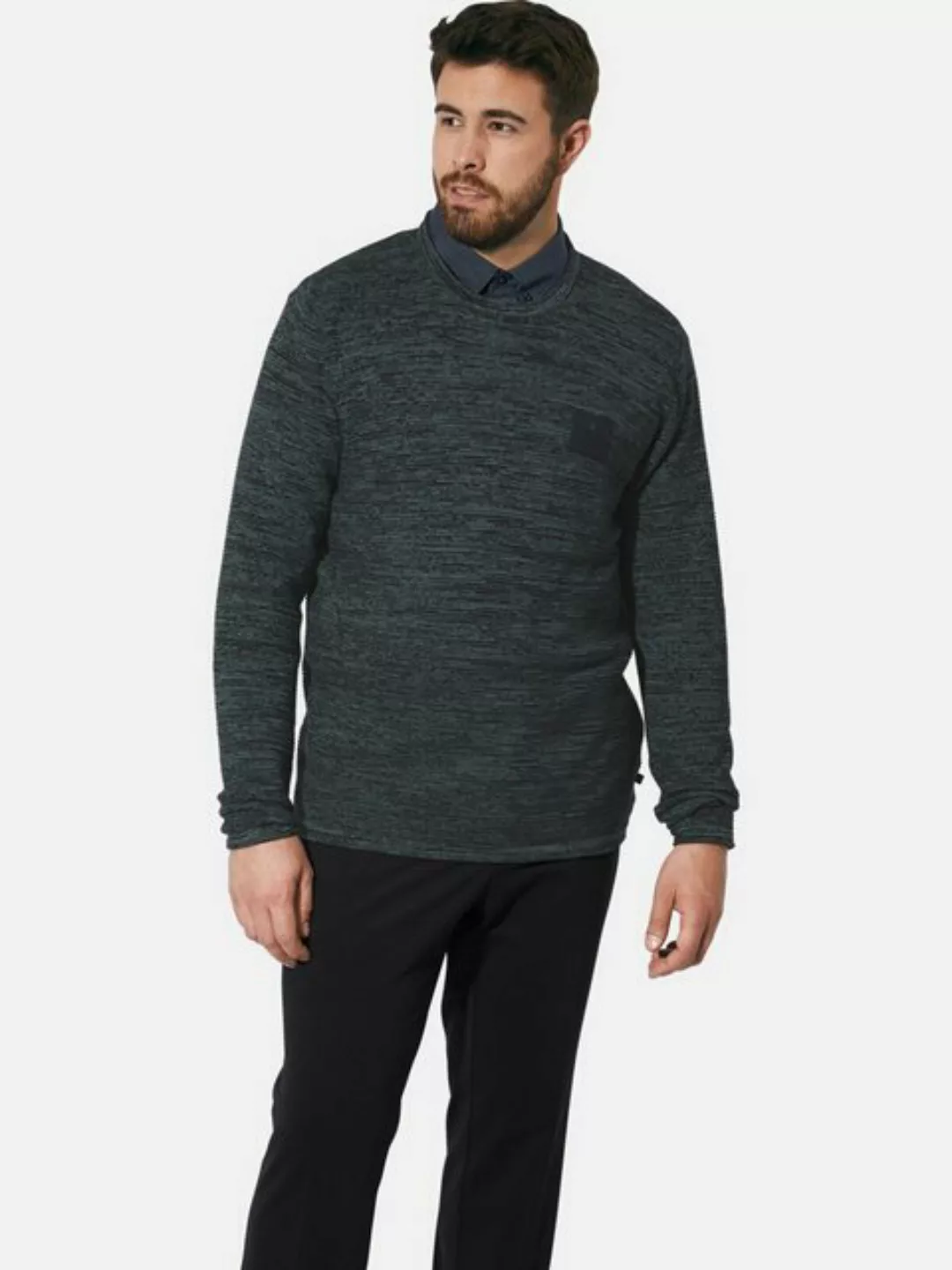 Charles Colby Strickpullover EARL BARNET mit Rippstrick-Muster günstig online kaufen