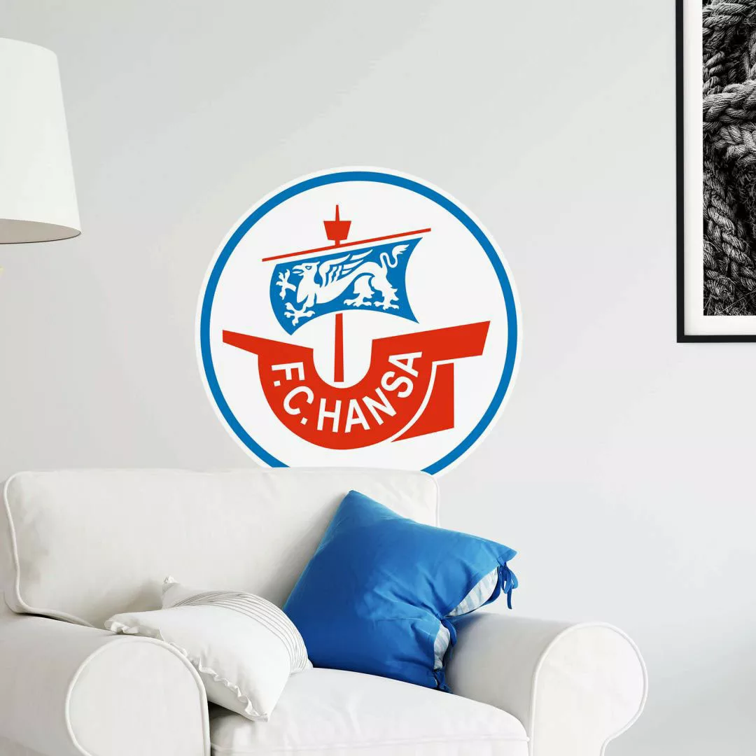 Wall-Art Wandtattoo »Fußball Hansa Rostock Logo«, (1 St.), selbstklebend, e günstig online kaufen