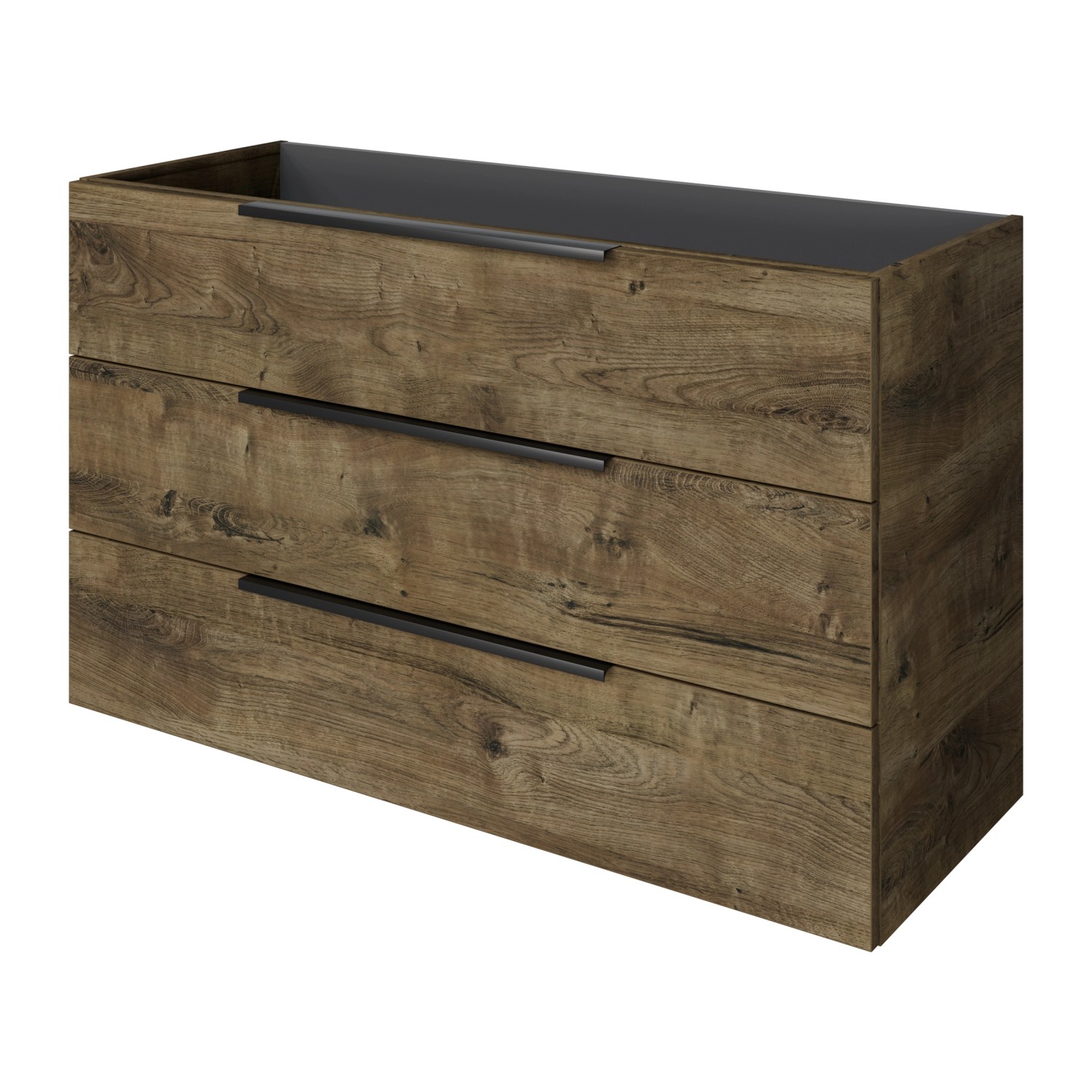 Pelipal Waschbeckenunterschrank Quantum 07 Eiche Ribbeck Quer 120 cm 3 Ausz günstig online kaufen