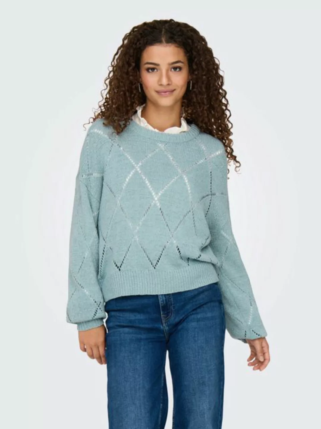 ONLY Strickpullover ONLGEENAS LS STRUCTURE O-NECK CC KNT günstig online kaufen