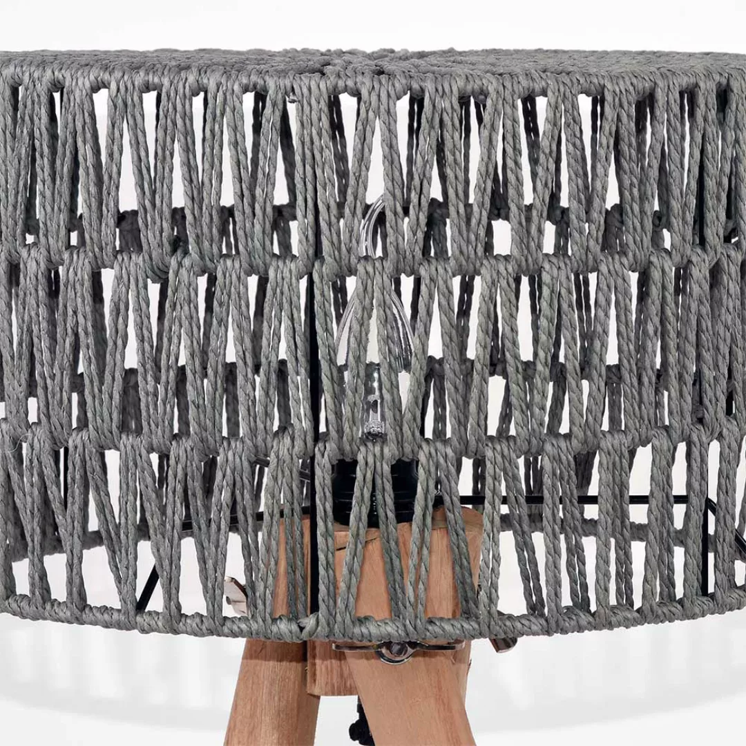 Tischlampe im Skandi Design Kordel Schirm günstig online kaufen