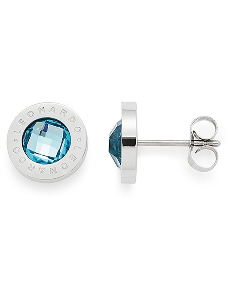 LEONARDO Paar Ohrstecker 015785, hellblau Matrix, günstig online kaufen