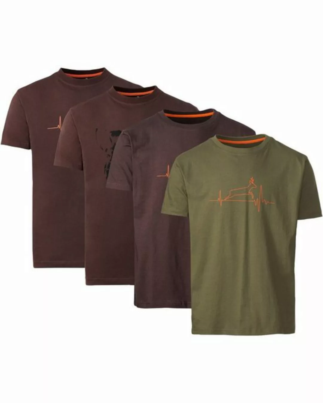 Parforce T-Shirt 4er Set Bock-Keiler-T-Shirts günstig online kaufen