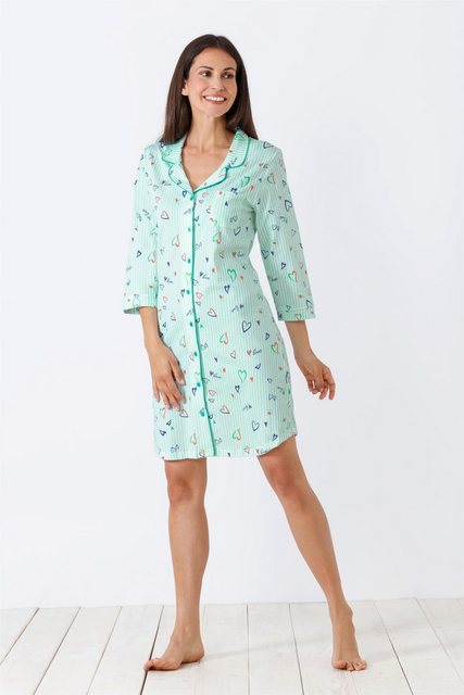 Hajo Bermudas Damen Sleepshirt, Premium Cotton günstig online kaufen